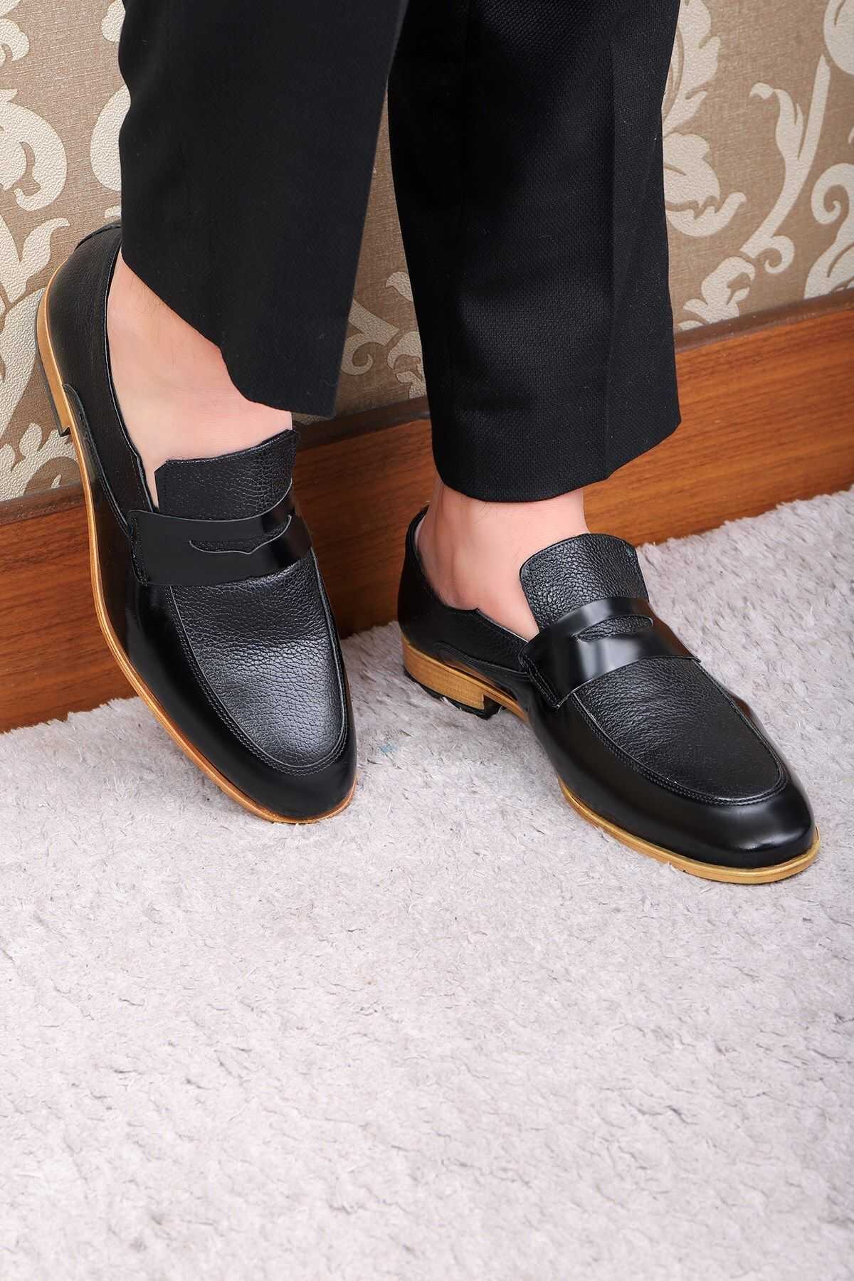 کفش کلاسیک مردانه چرم اصل Milazzo، کفش کلاسیک لوفر