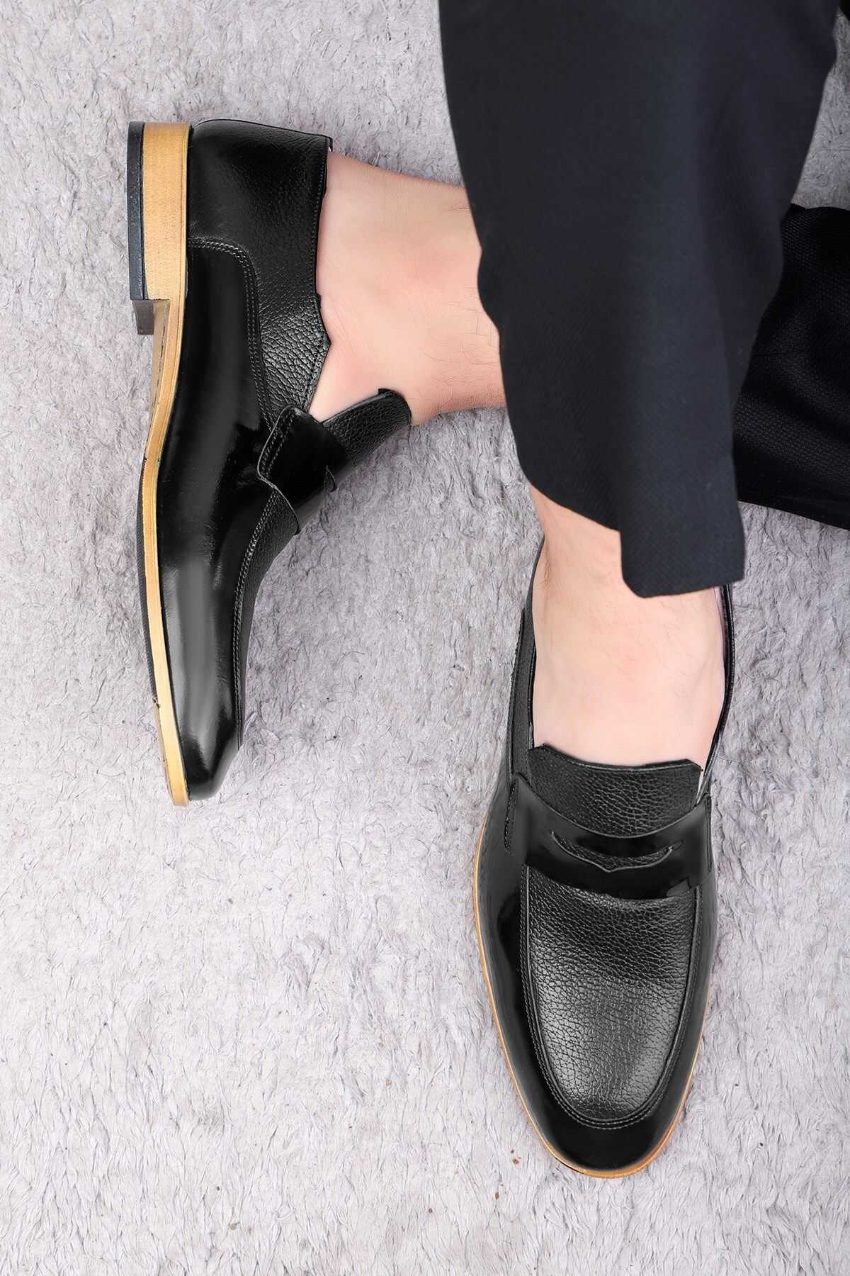 کفش کلاسیک مردانه چرم اصل Milazzo، کفش کلاسیک لوفر