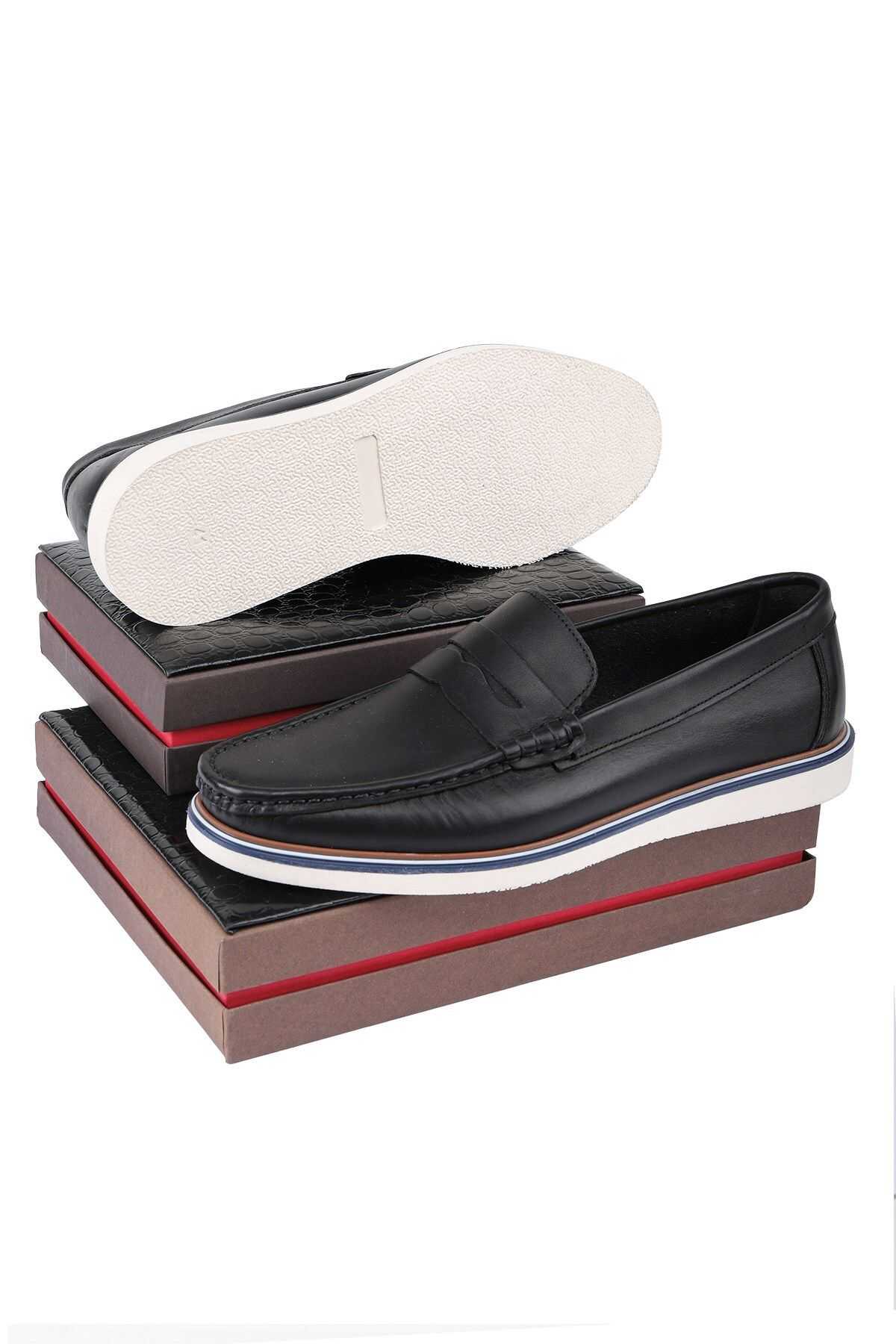 کفش راحتی مردانه چرم اصل ویتوریا کفش لوفر