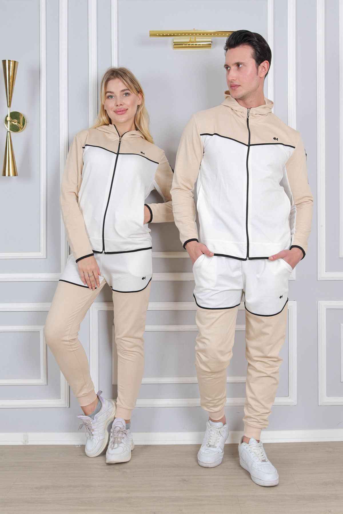 لباس ورزشی اسپرت - ست لباس خواب آستین بلند دو نخ (ضخیم) - گلدوزی شده - قیمت برای یک نفر