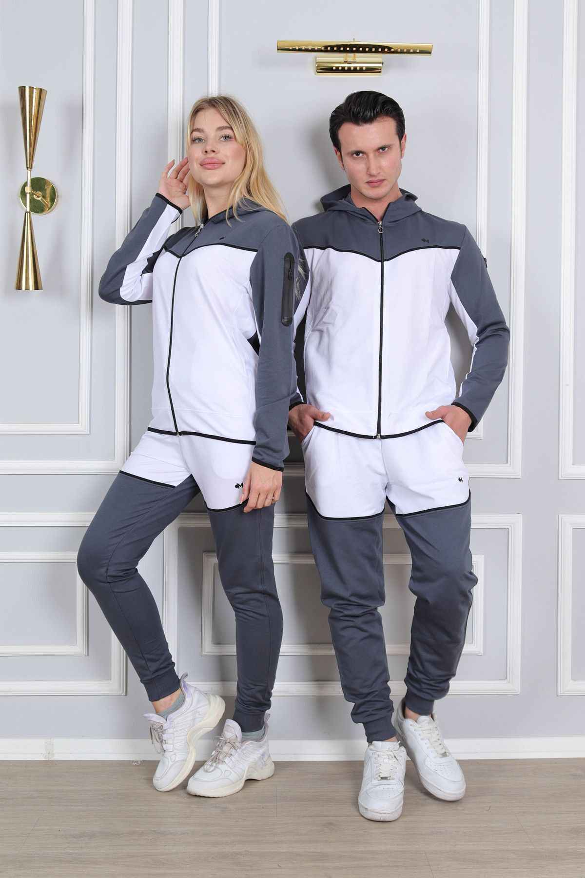 لباس ورزشی اسپرت - ست لباس خواب آستین بلند دو نخ (ضخیم) - گلدوزی شده - قیمت برای یک نفر