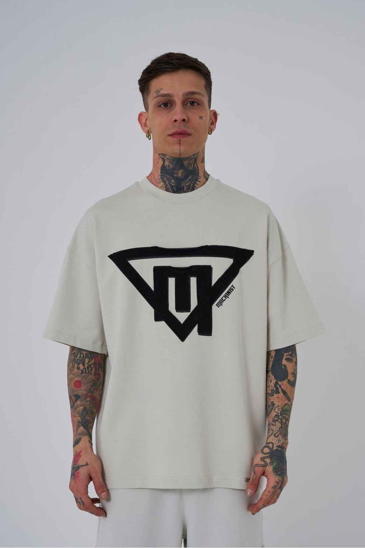 تیشرت مردانه سه گانه قهوه ای چاپ شده