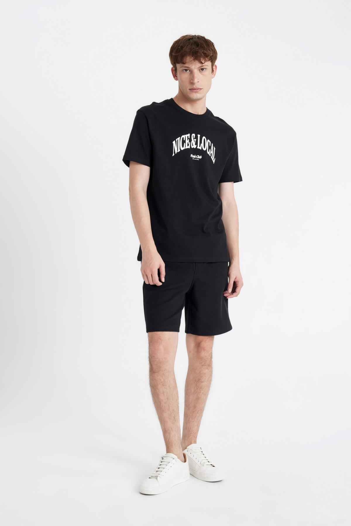 شورت پارچه ای سلانیک با تناسب معمولی