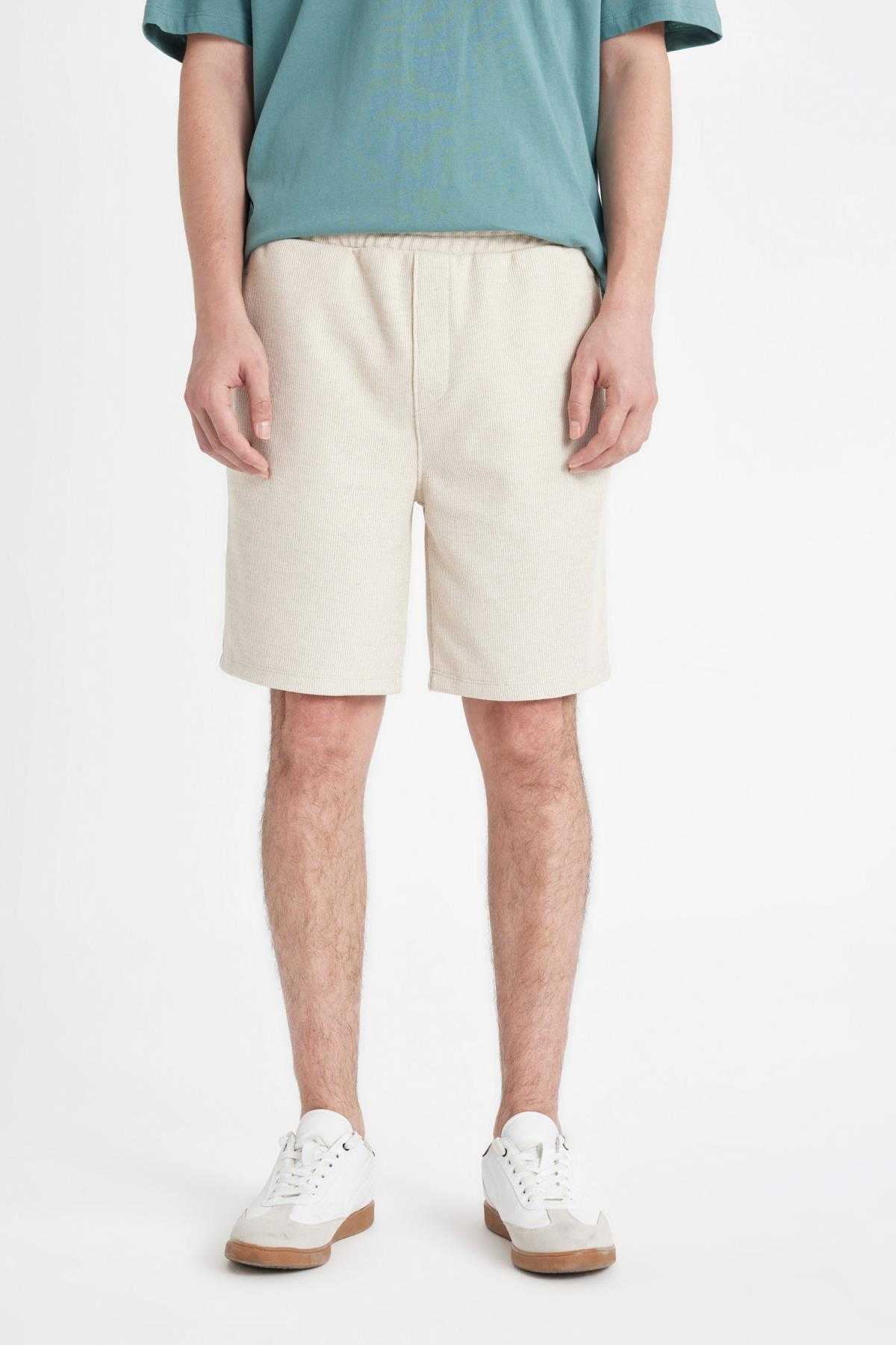 شورت پارچه ای سلانیک با تناسب معمولی