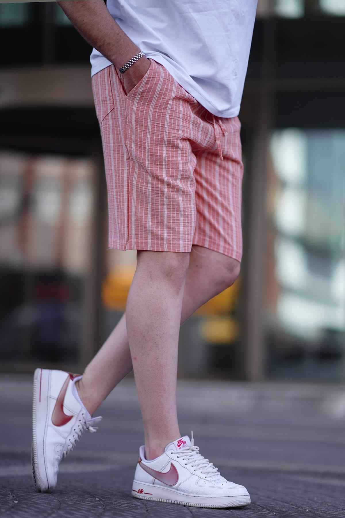 شورت کاپری مردانه کتانی کات ریلکس مشکی