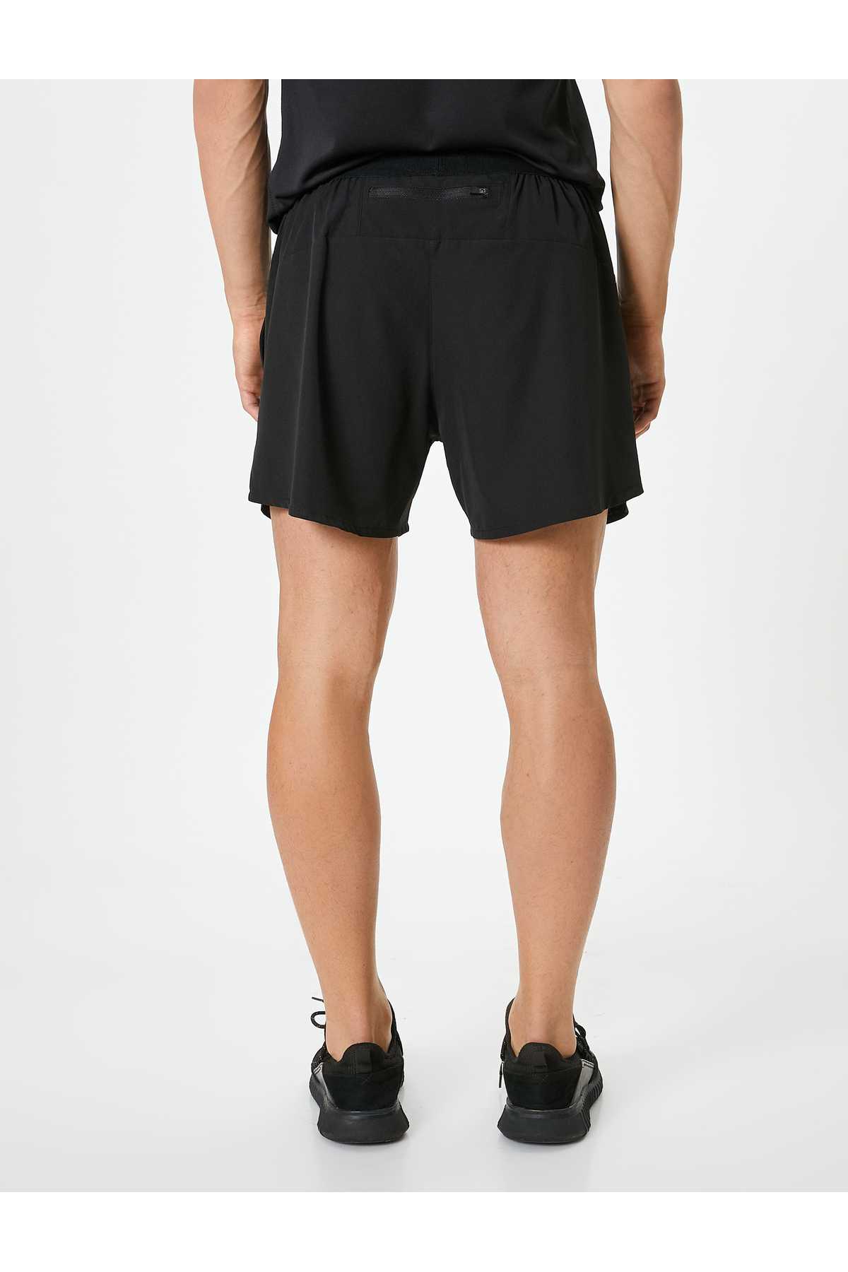 شورت اسپرت کوتاه با بند کمری و جیب