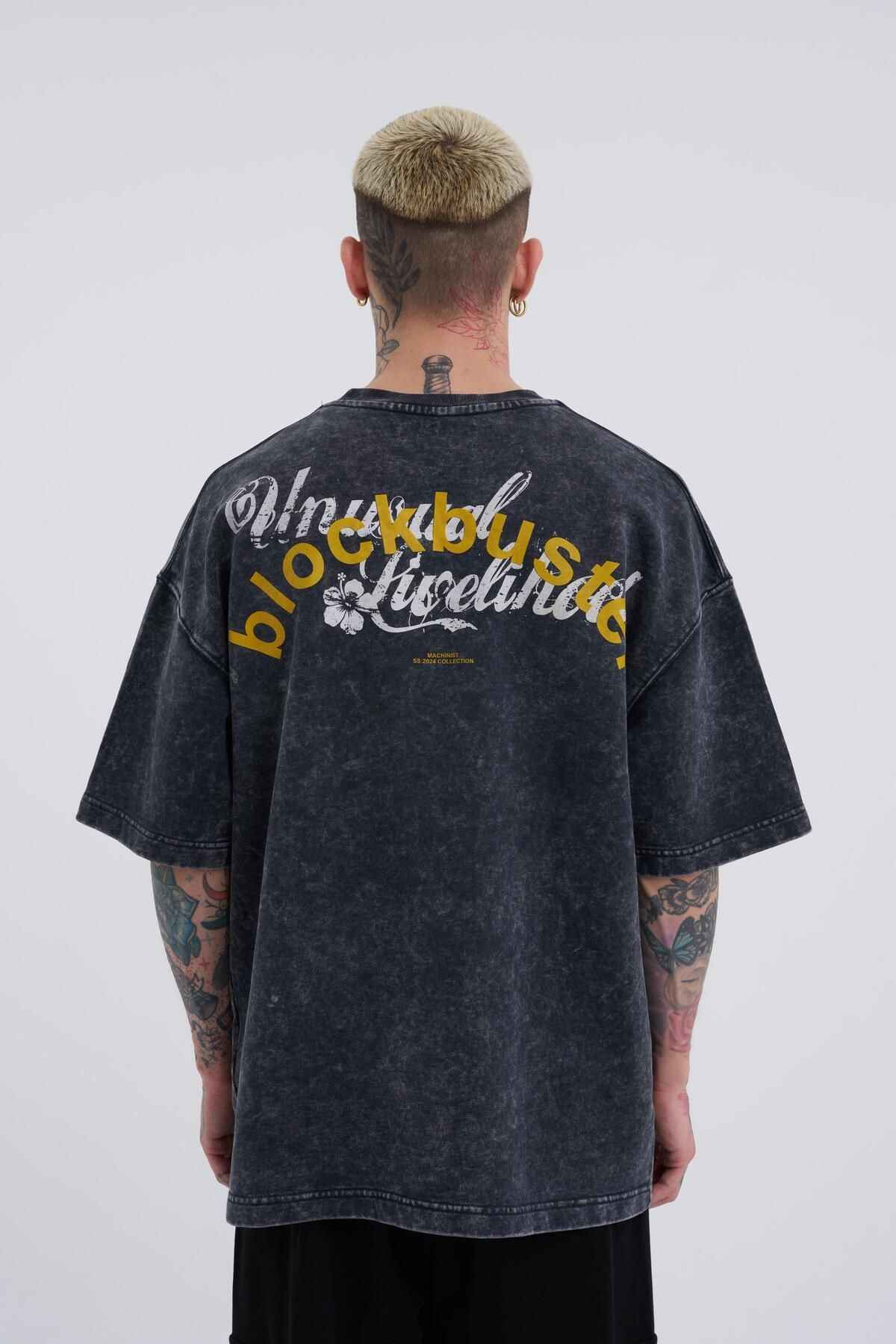 تیشرت مردانه قابل شستشو با چاپ بزرگ Ghost Clody