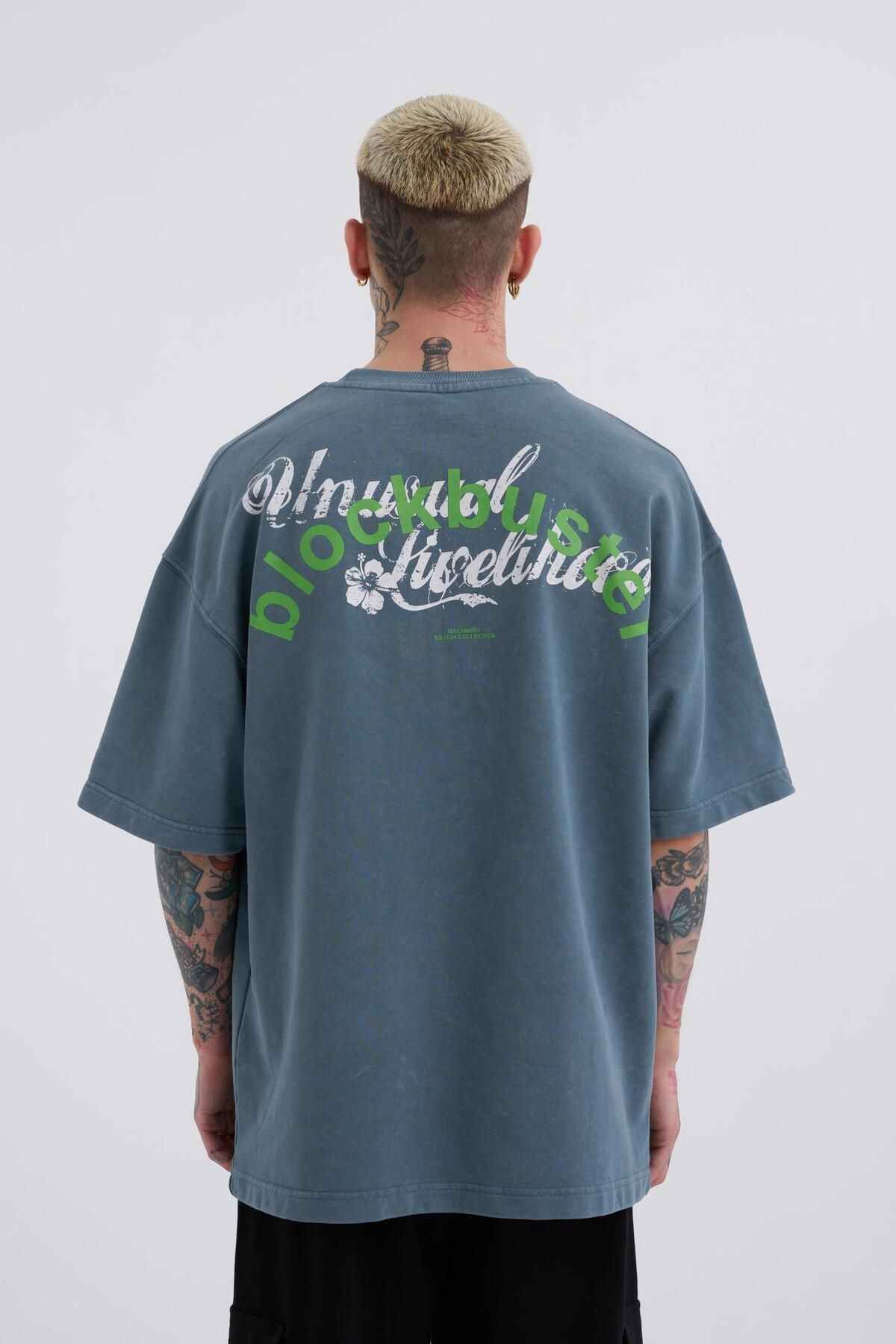 تیشرت مردانه قابل شستشو با چاپ بزرگ Ghost Clody