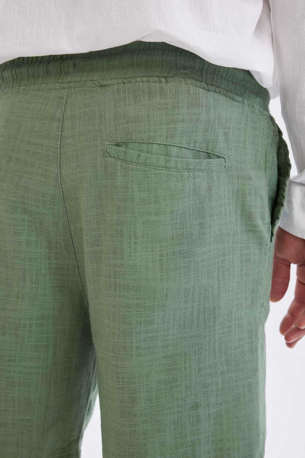 شلوارک برمودای نخی Relax Fit