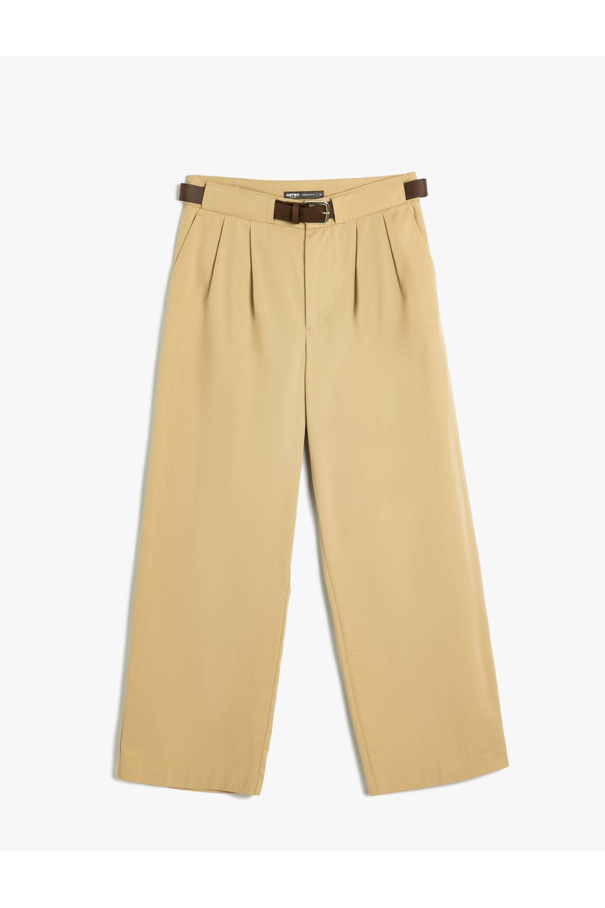 کمربند شلوار چینی با جیب با جزییات نخی