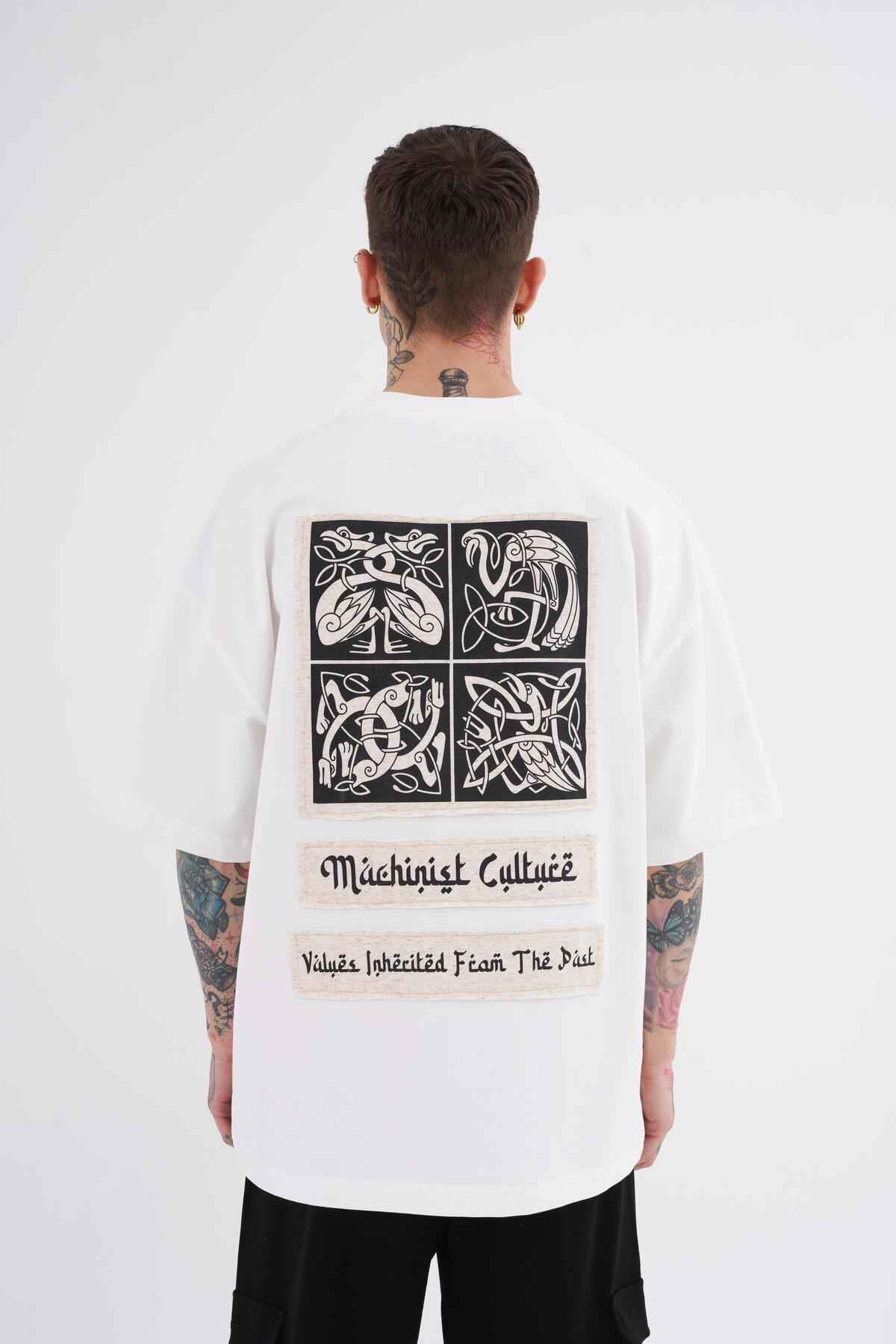 تیشرت اکرو سایز اورسایز با چاپ قومیتی مردانه