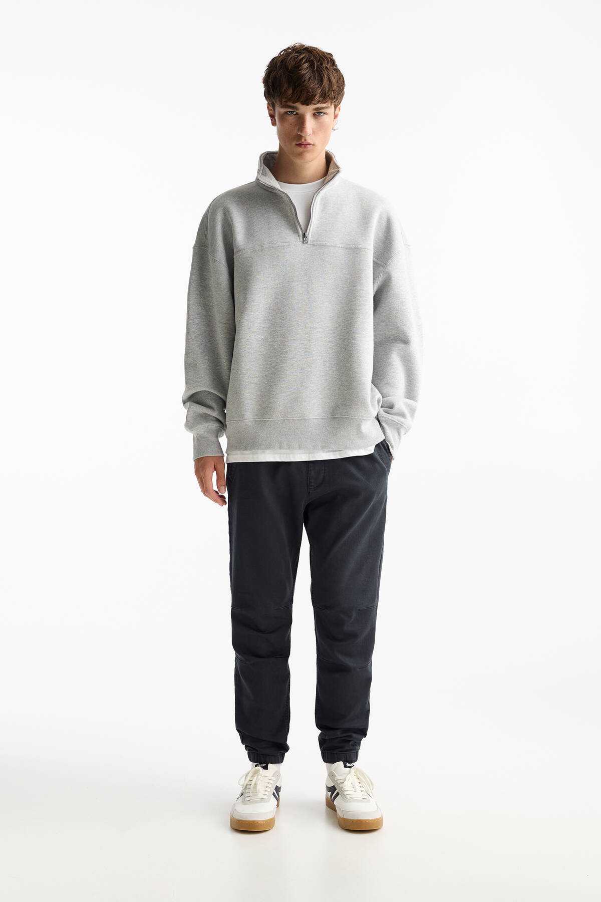 شلوار دودی بافتنی نرم