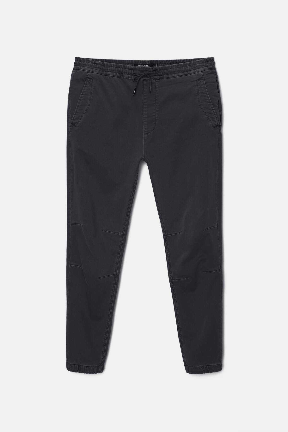 شلوار دودی بافتنی نرم