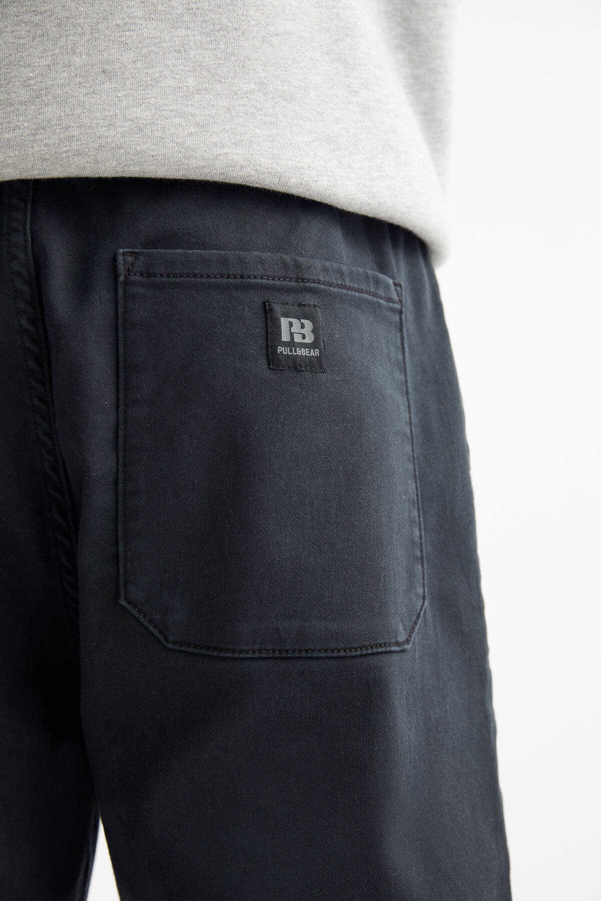 شلوار دودی بافتنی نرم