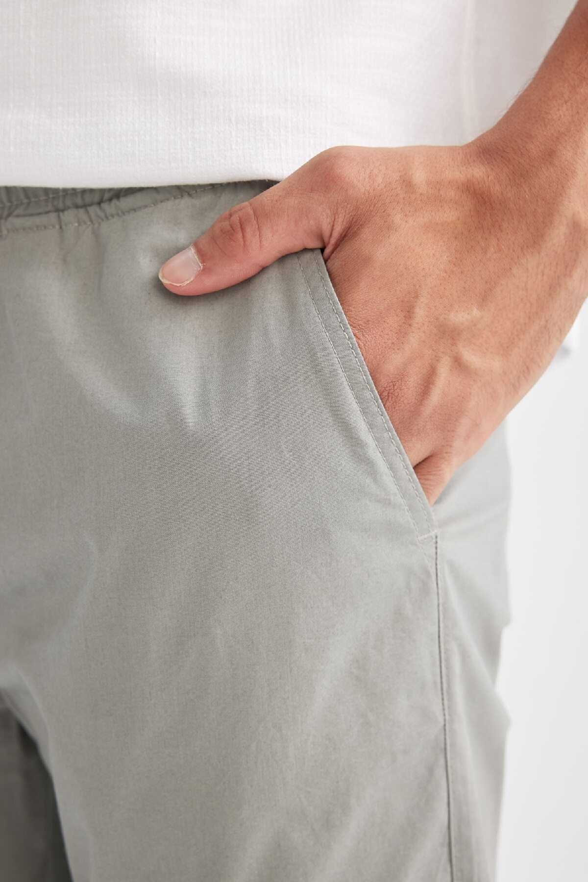 شلوار نخی الاستیک Leg Jogger D7782ax24au