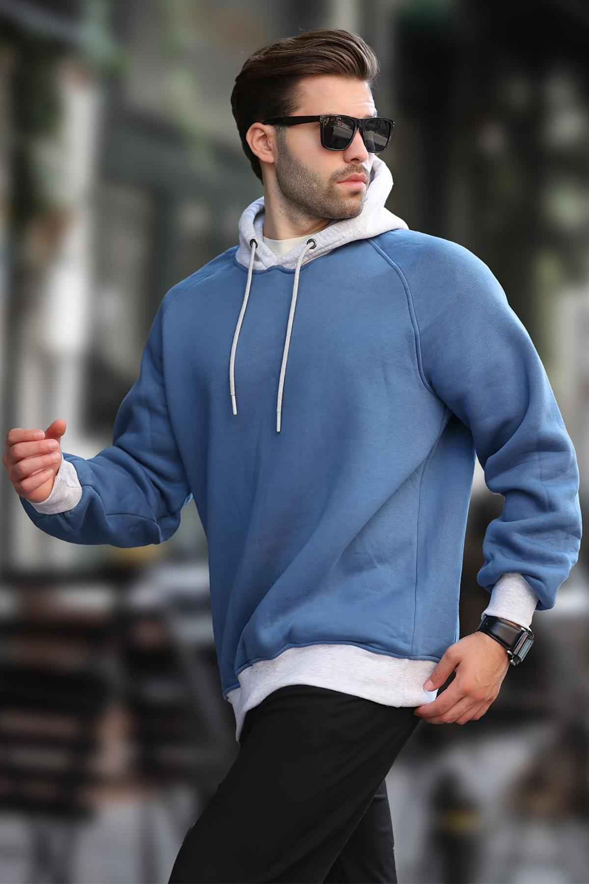 سویشرت بلوک دار با رنگ مشکی