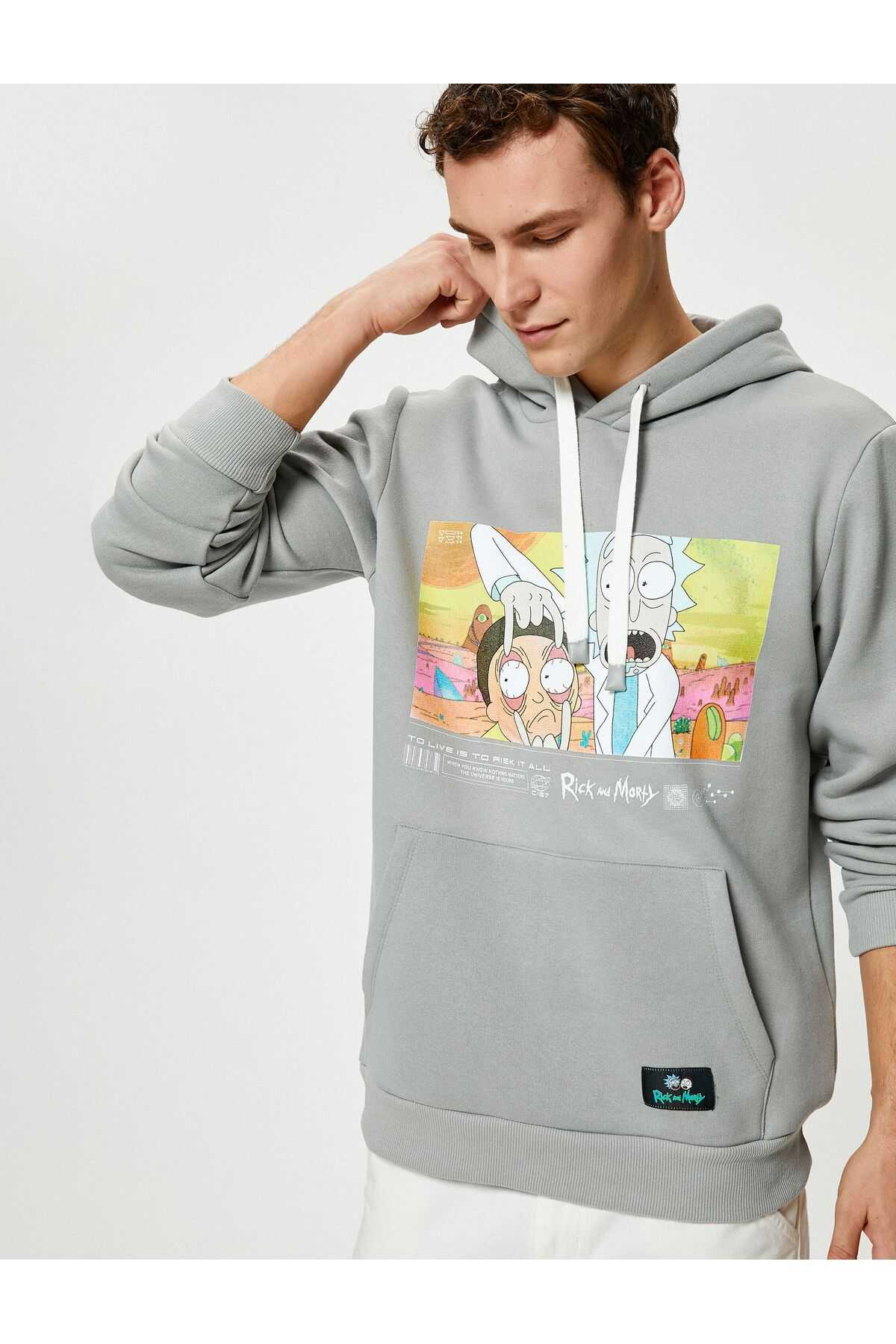 ریک و مورتی هودی کانگورو جیبی مجوز چاپ شده است