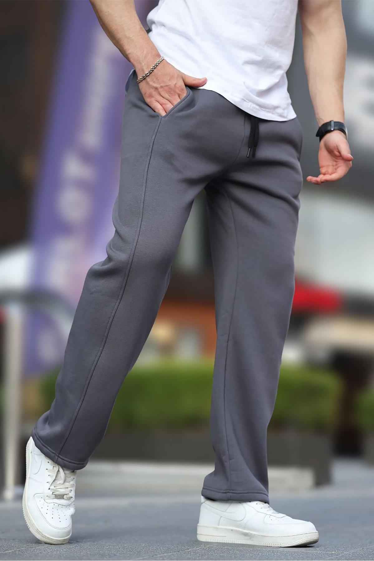 شلوار گرمکن گشاد قهوه ای تلخ