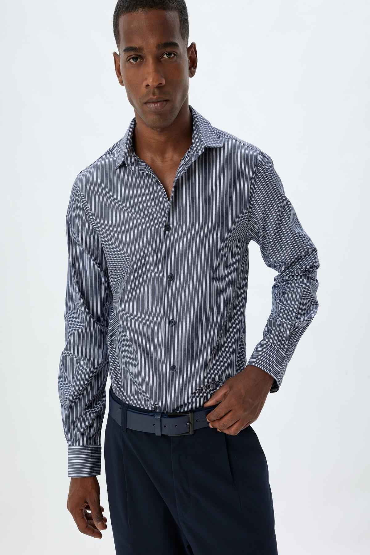 پیراهن باریک و نیم تنه ایتالیایی آستین بلند ترکیب پنبه ای