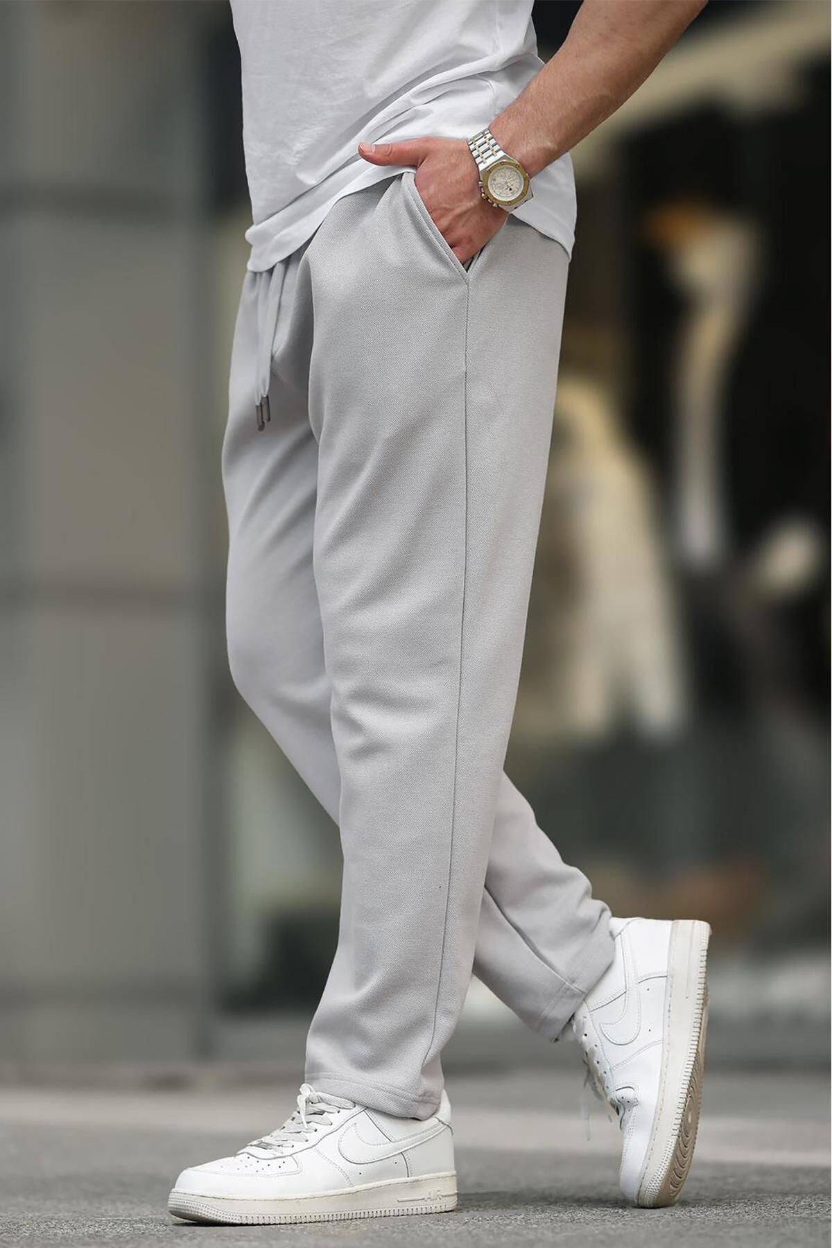 شلوار ورزشی دور کمر قابل تنظیم خاکستری