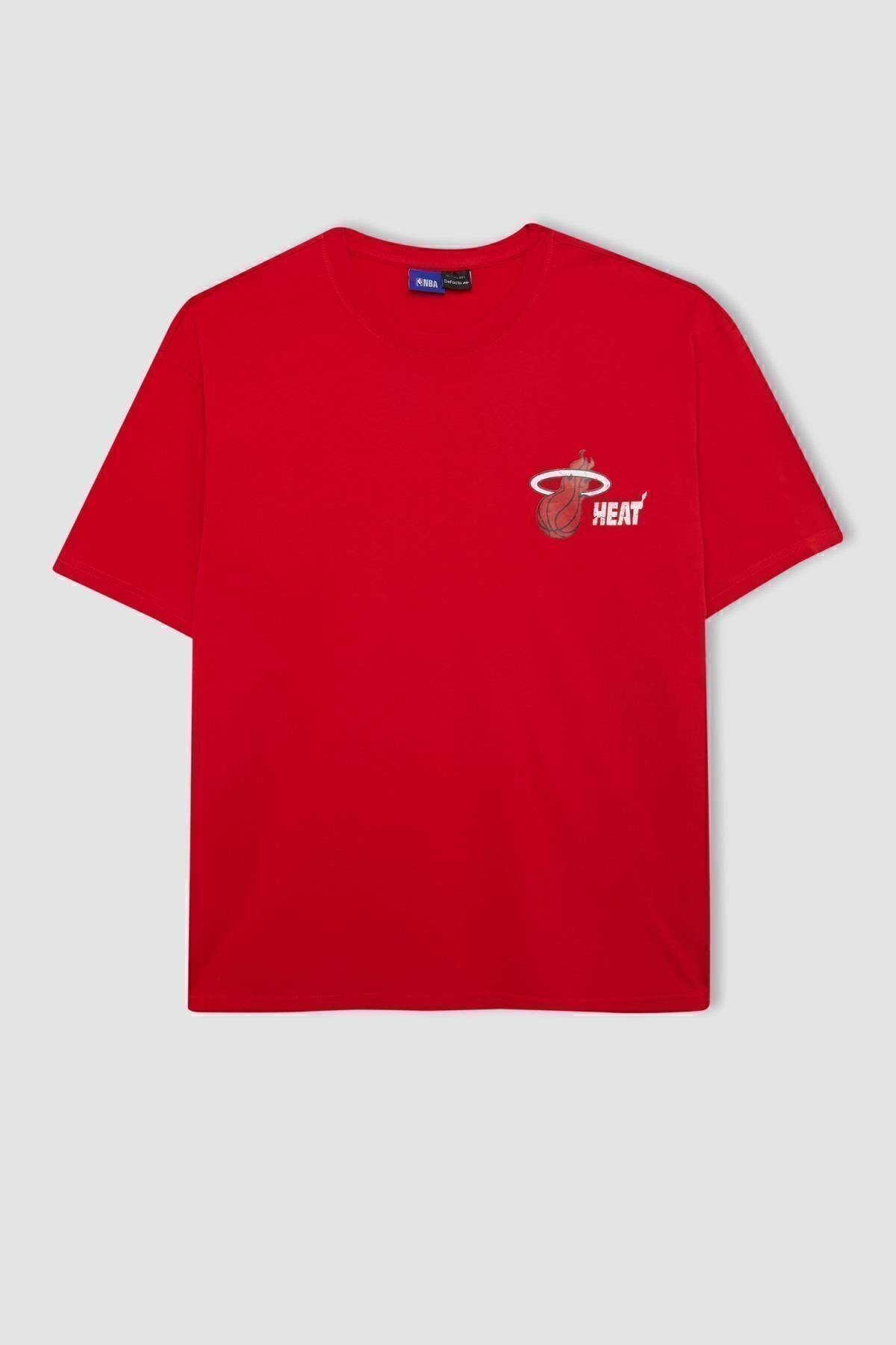 تیشرت آستین کوتاه Fit Nba Miami Heat Boxy Fit Crew B9900ax24sm