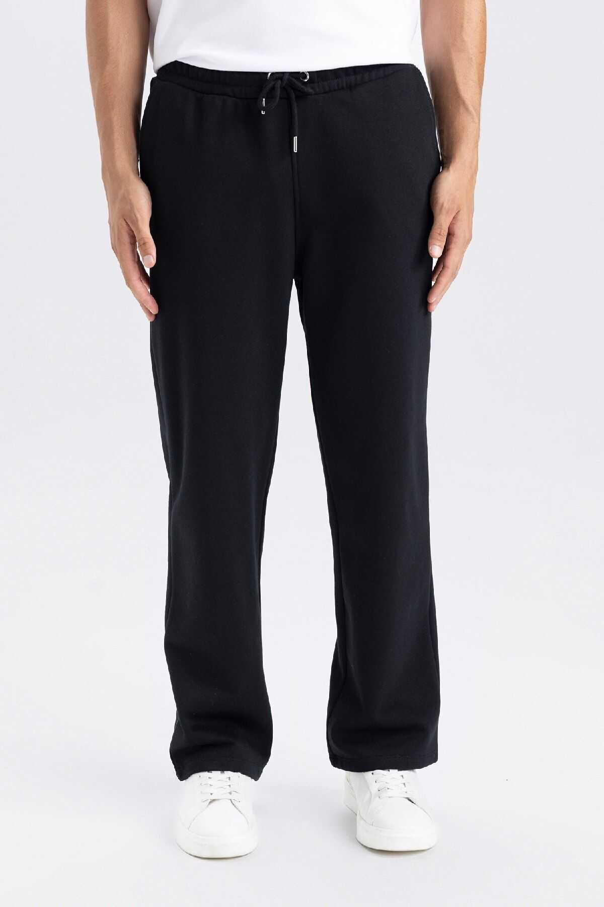 شلوار ورزشی ریلکس فیت سه جیبی ضخیم D8095ax24au