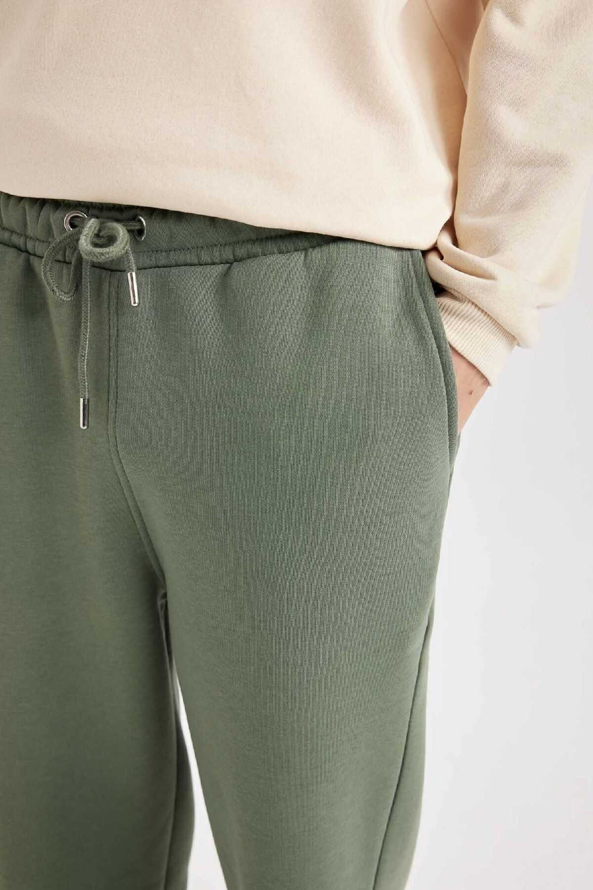 شلوار ورزشی ریلکس فیت سه جیبی ضخیم D8095ax24au