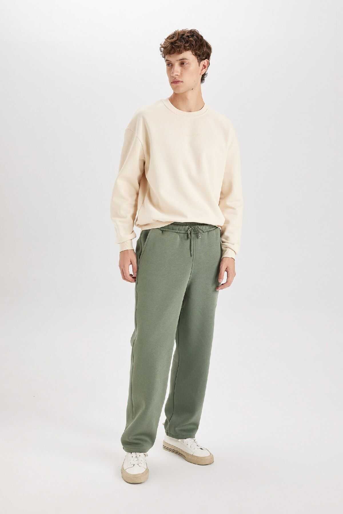 شلوار ورزشی ریلکس فیت سه جیبی ضخیم D8095ax24au