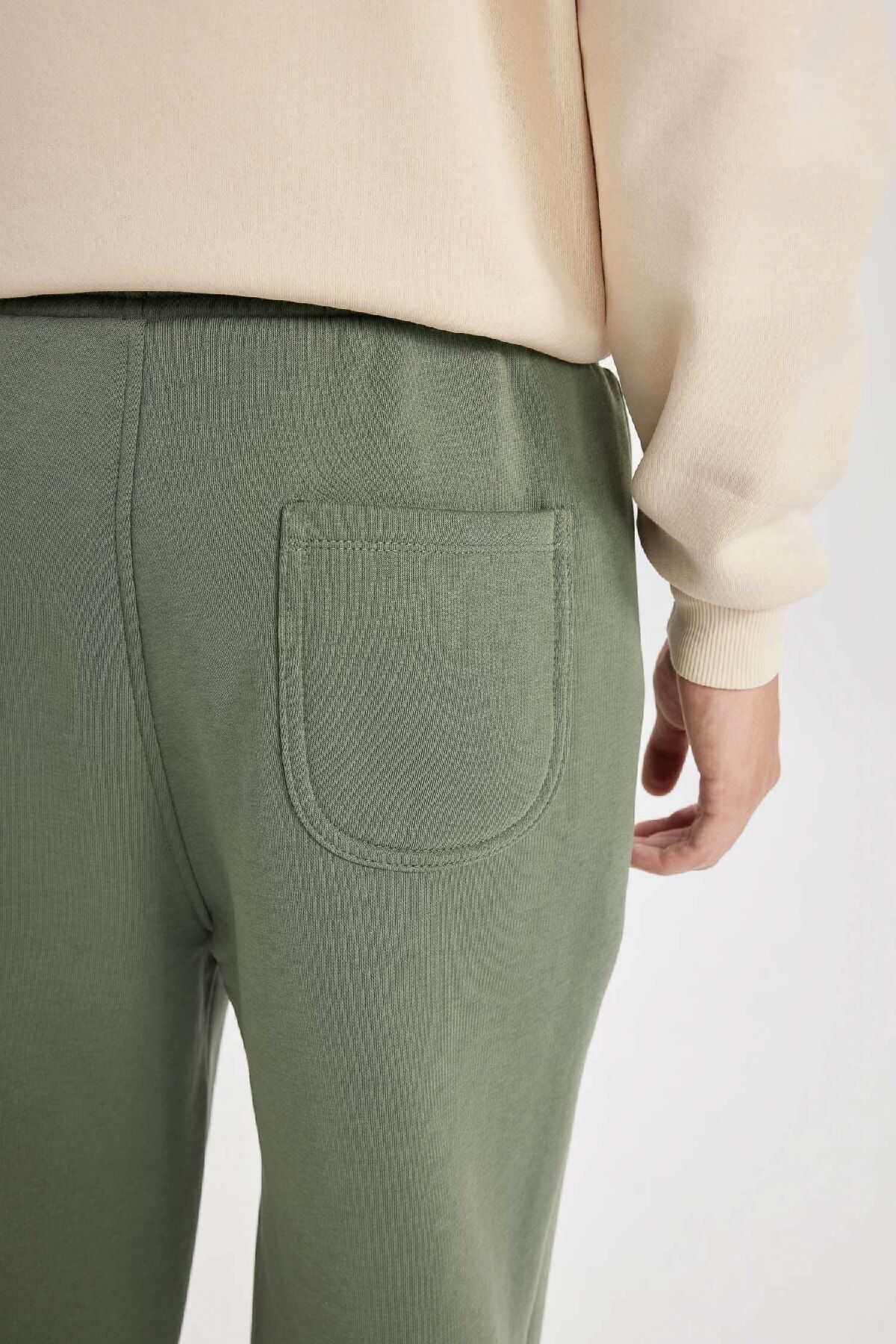 شلوار ورزشی ریلکس فیت سه جیبی ضخیم D8095ax24au