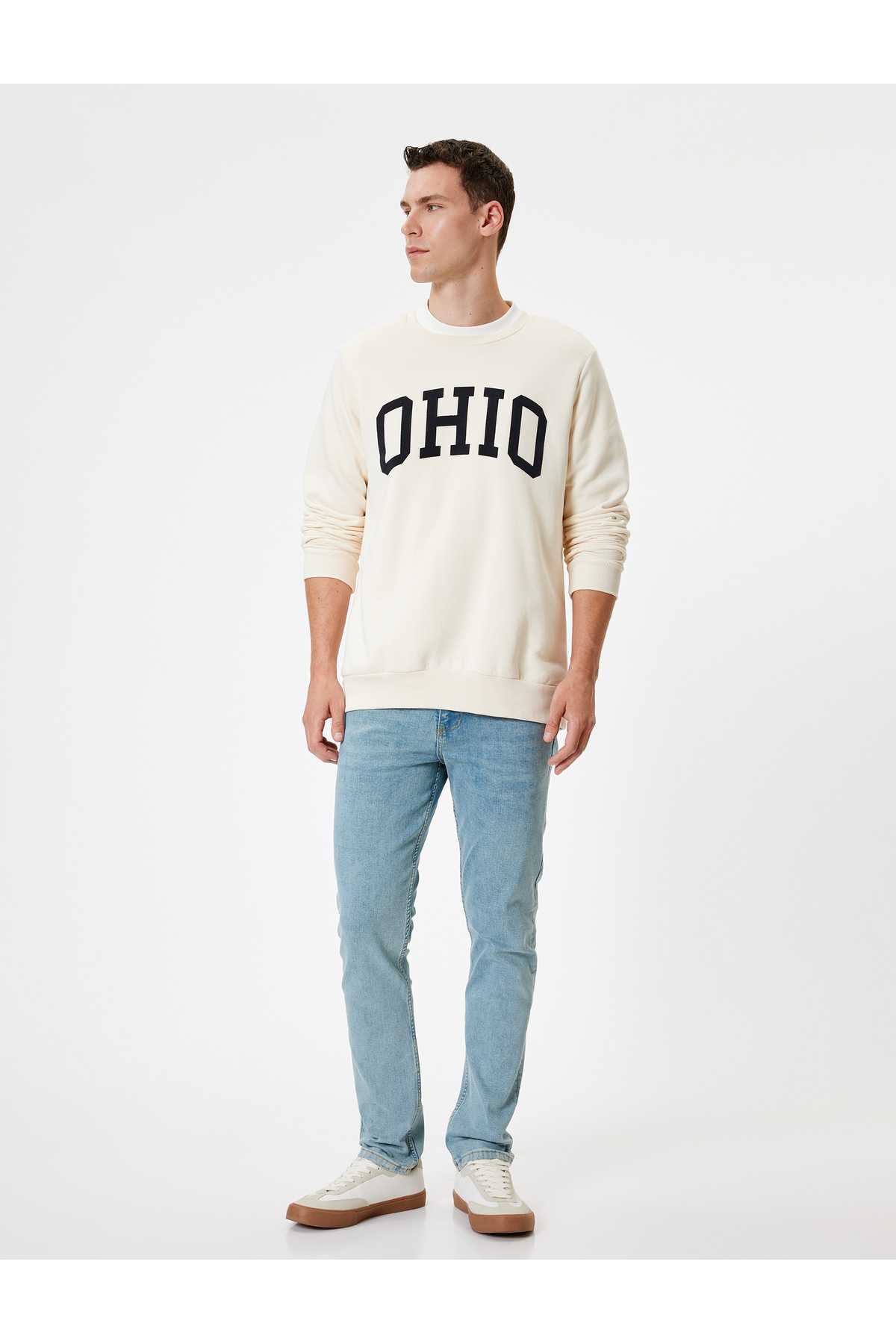 شلوار جین باریک دکمه دار استاندارد - براد جین