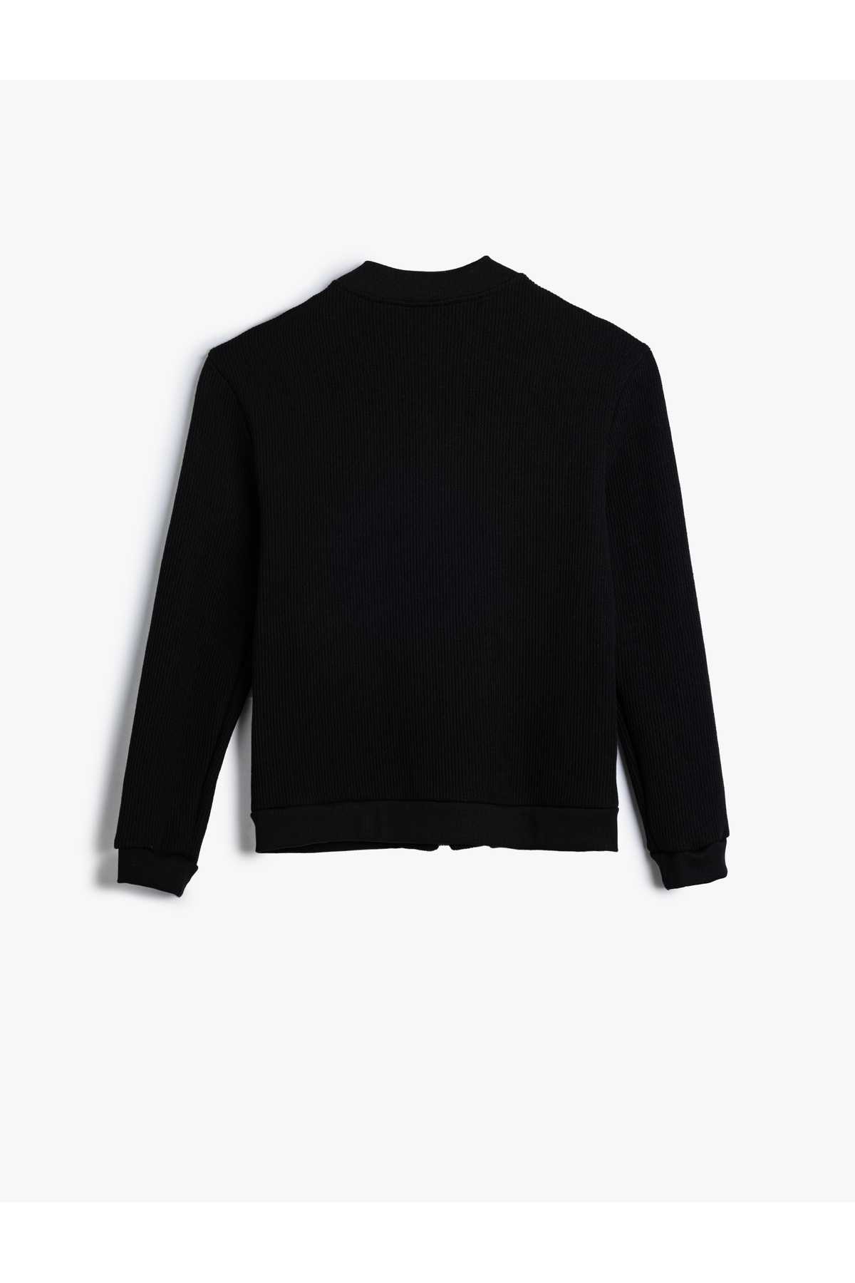 ژاکت بزرگ با جیب زیپ دار ترکیبی از پنبه