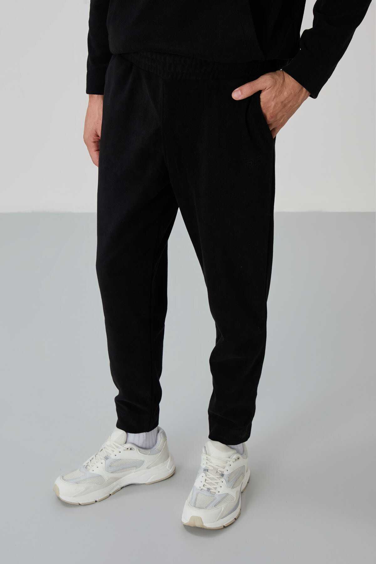 لباس ورزشی مردانه Carol Black Fleece - 85226