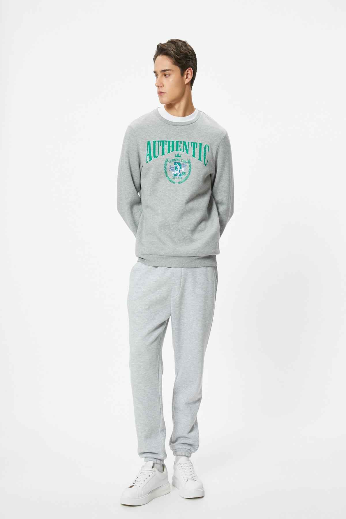 شلوار ورزشی Jogger با دور کمر توری و جزئیات جیب