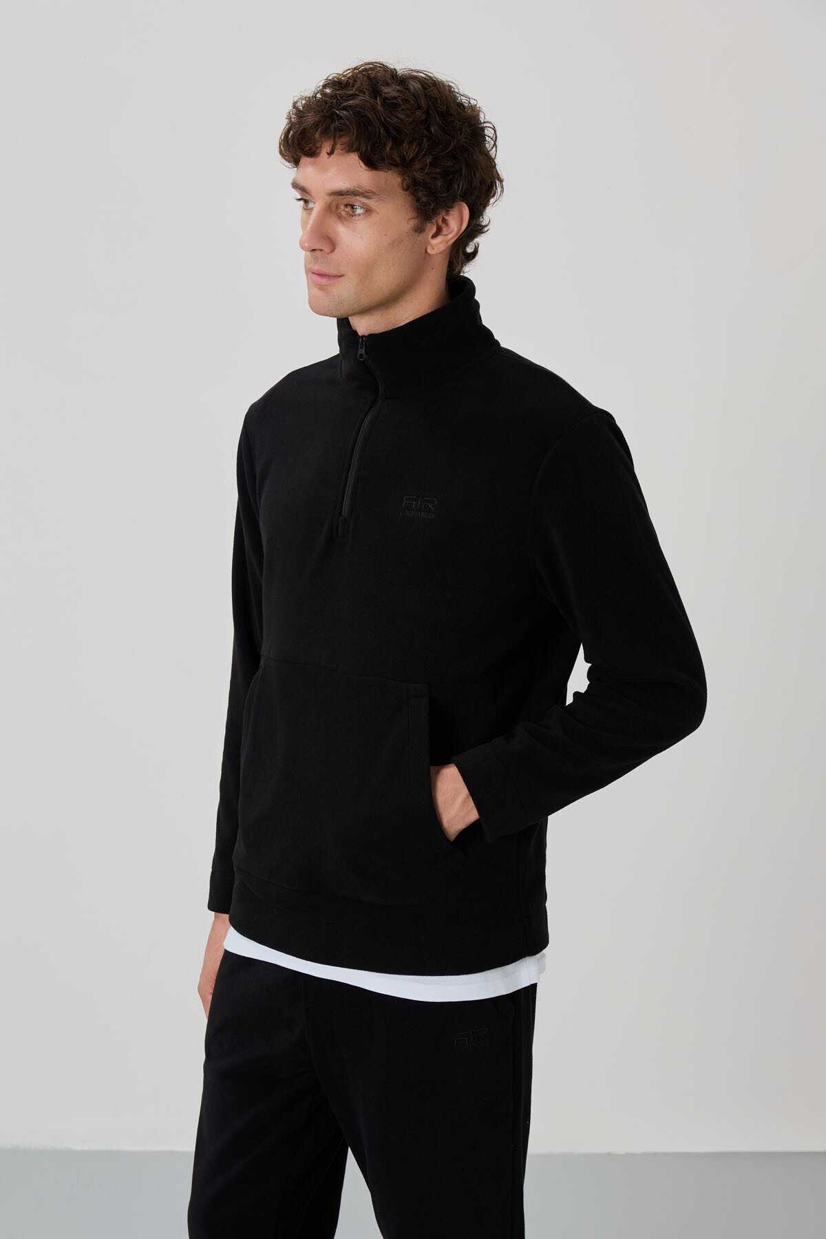 لباس ورزشی مردانه Carol Black Fleece - 85226