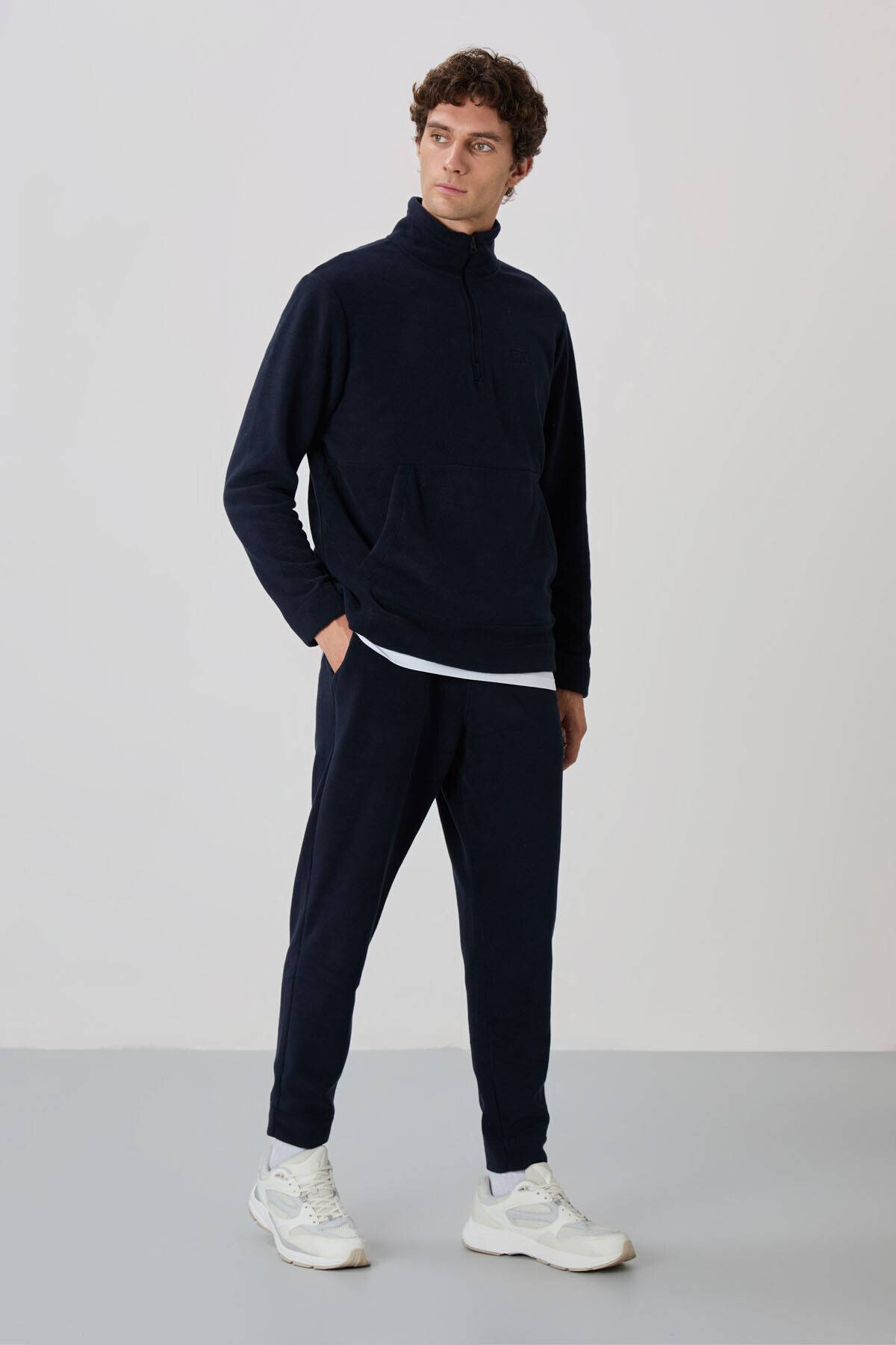 لباس ورزشی مردانه Carol Black Fleece - 85226