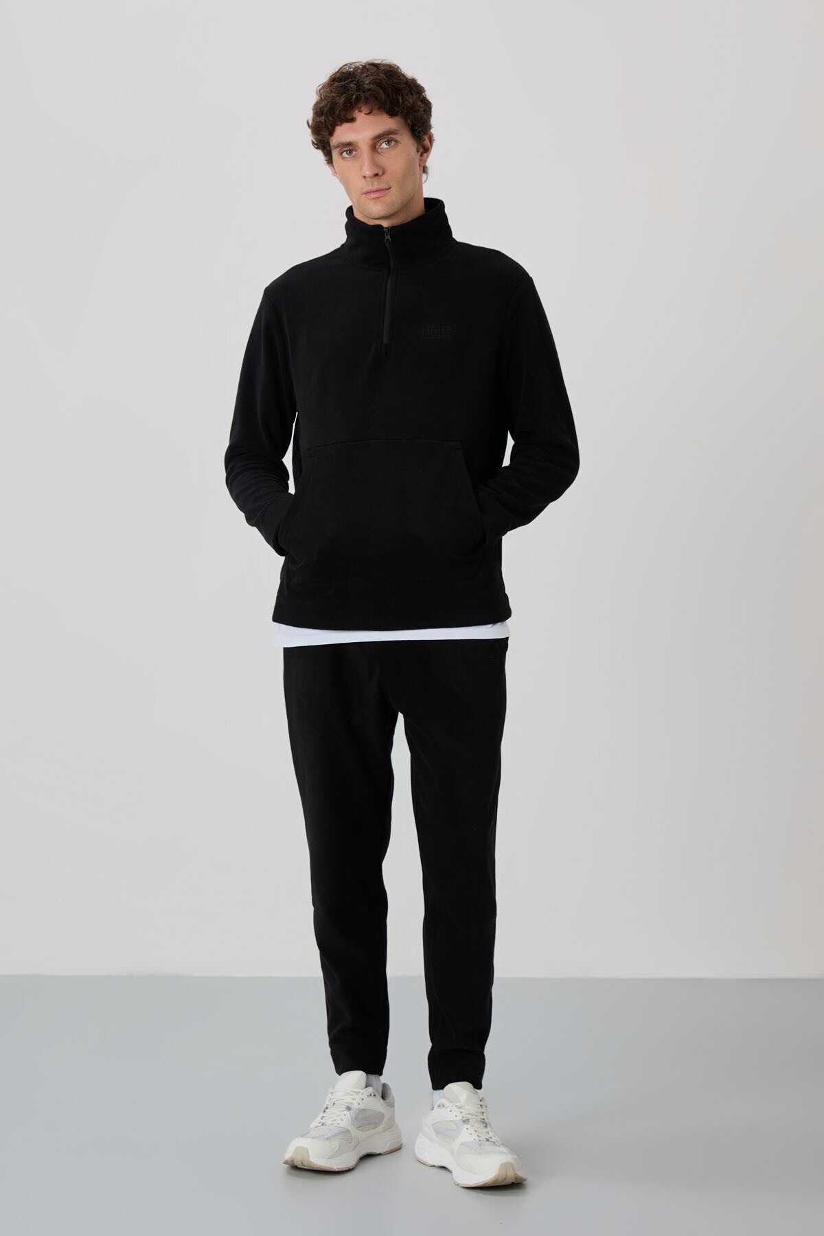 لباس ورزشی مردانه Carol Black Fleece - 85226