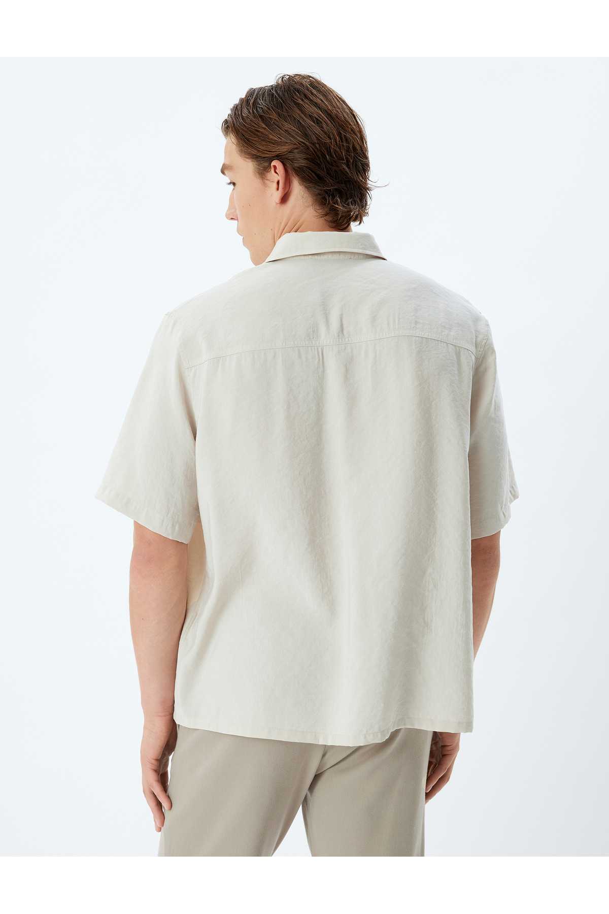 پیراهن پایه آستین کوتاه جیبی