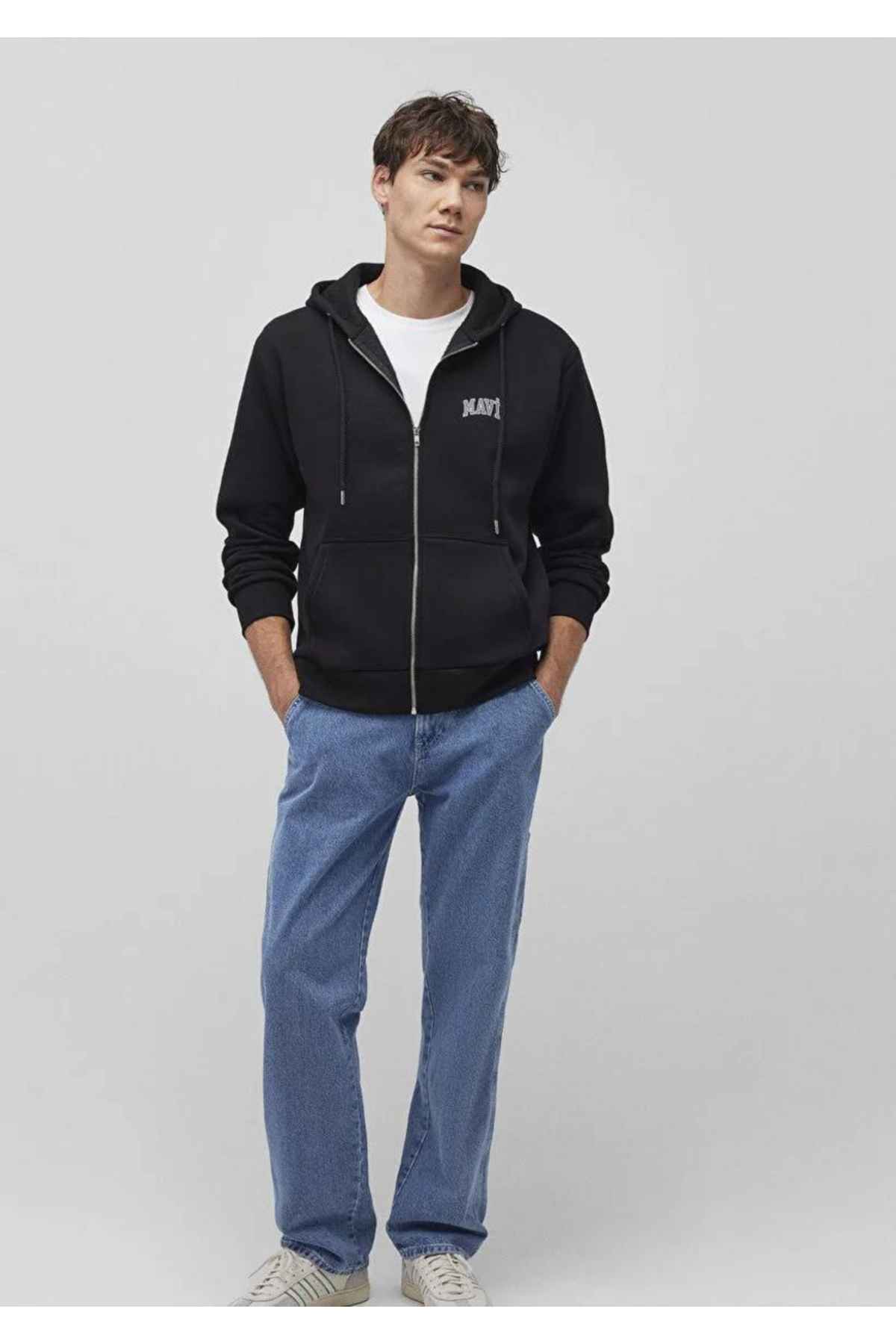 سویشرت سبز کلاهدار با لوگو -71874