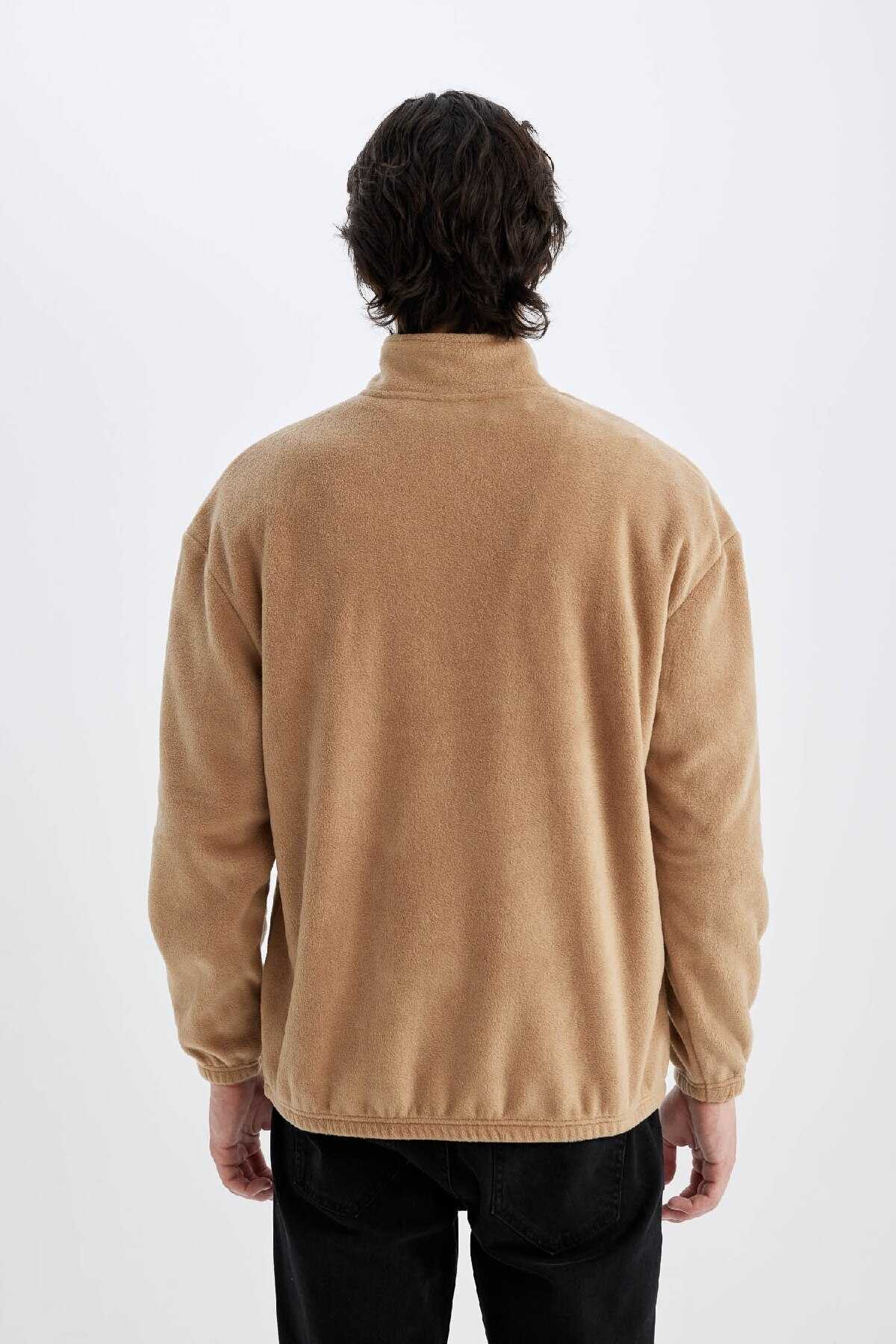 پیراهن پشمی چاپ شده با یقه معمولی راحت