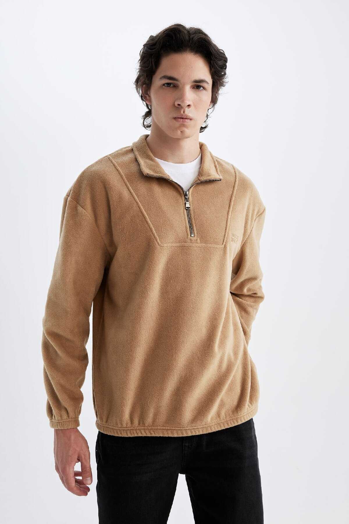 پیراهن پشمی چاپ شده با یقه معمولی راحت