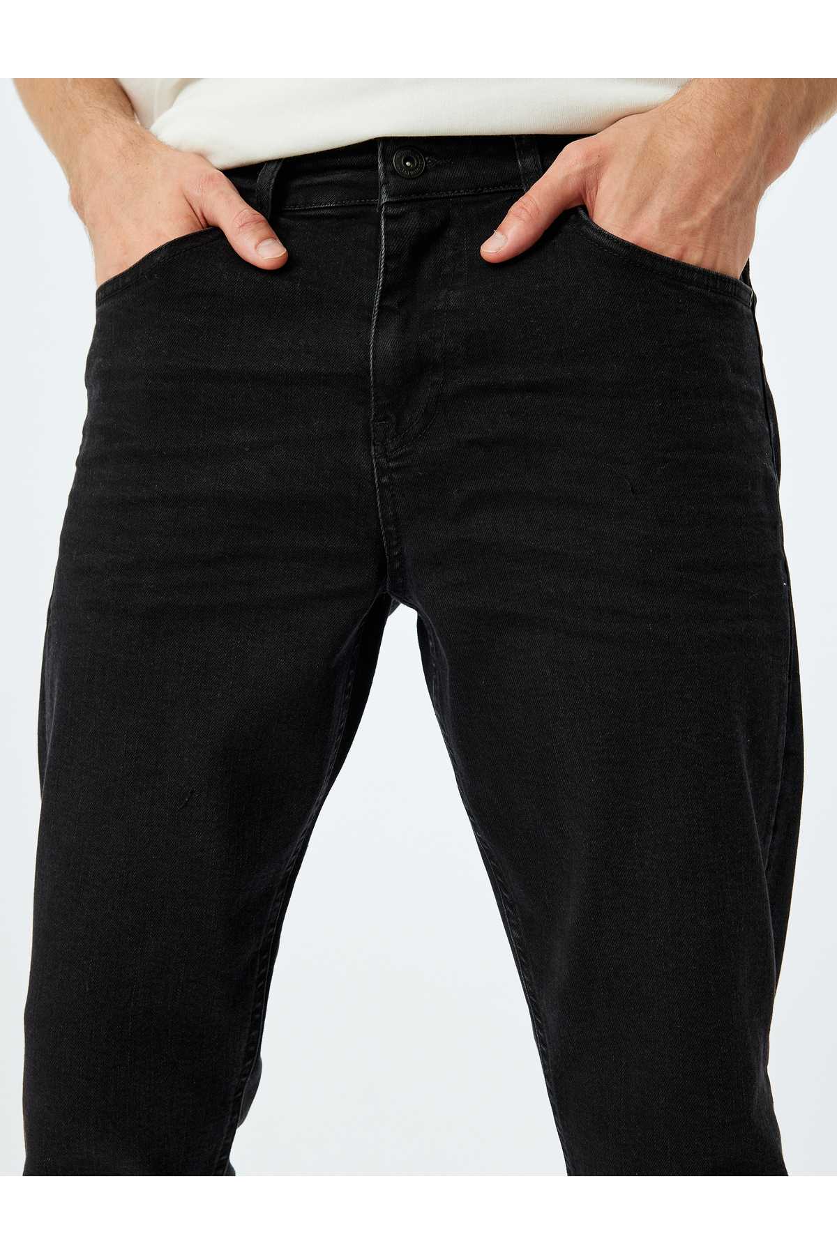 شلوار جین باریک کمری معمولی - Brad Jean