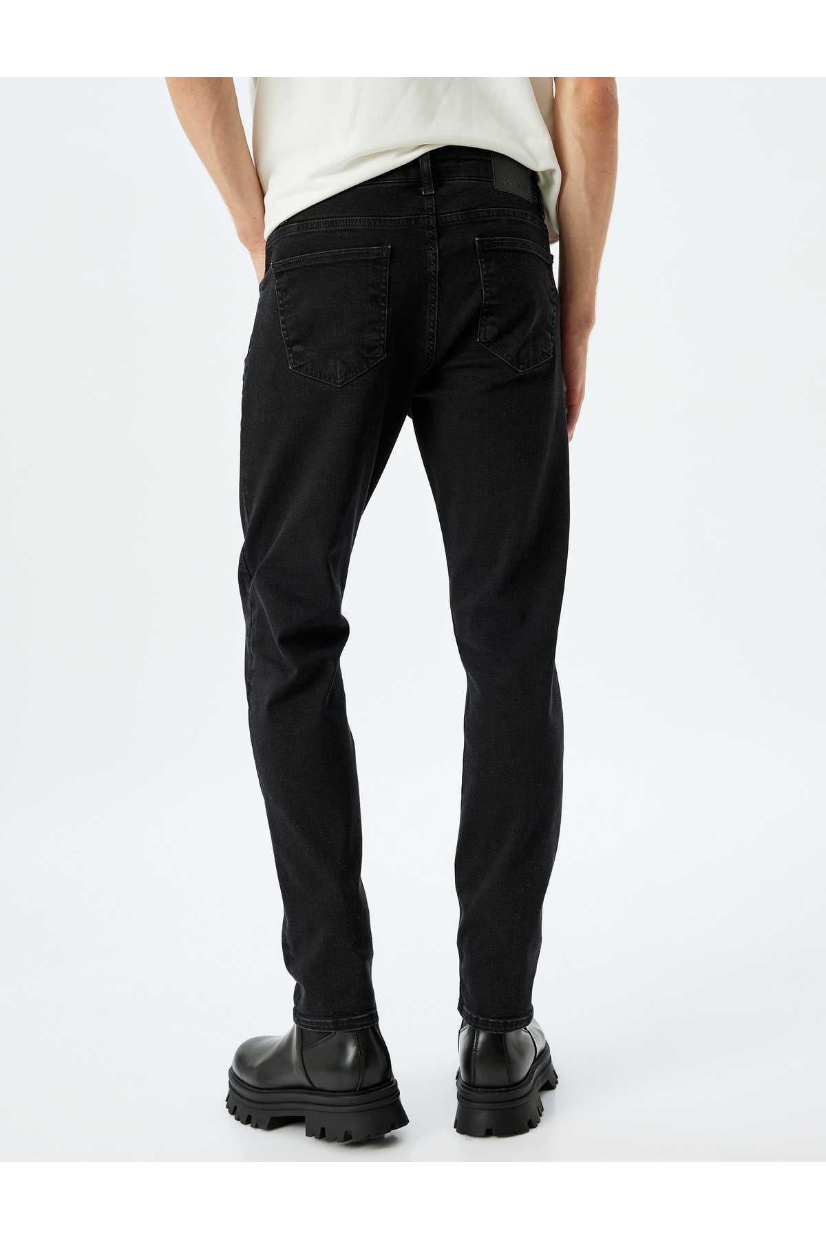 شلوار جین باریک کمری معمولی - Brad Jean