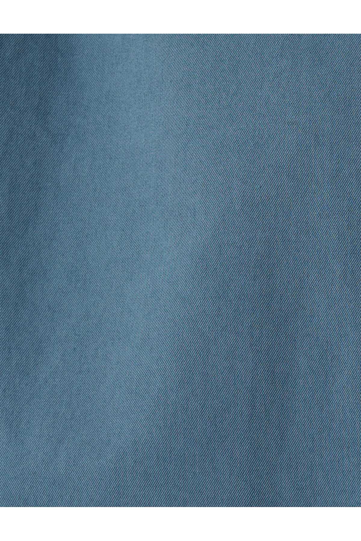 پیراهن پایه آستین بلند یقه ایتالیایی نیمه دکمه دار نخی