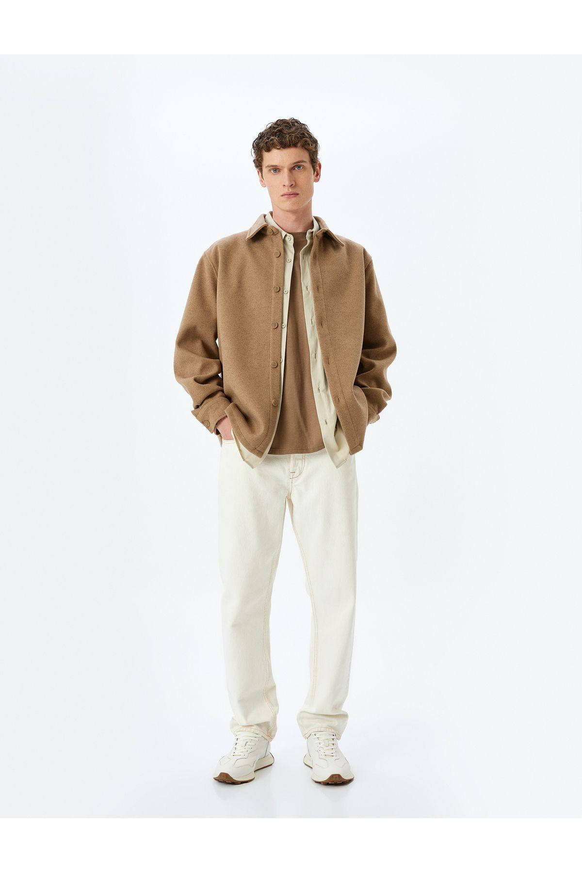 پیراهن آستین بلند ویسکوز ترکیبی