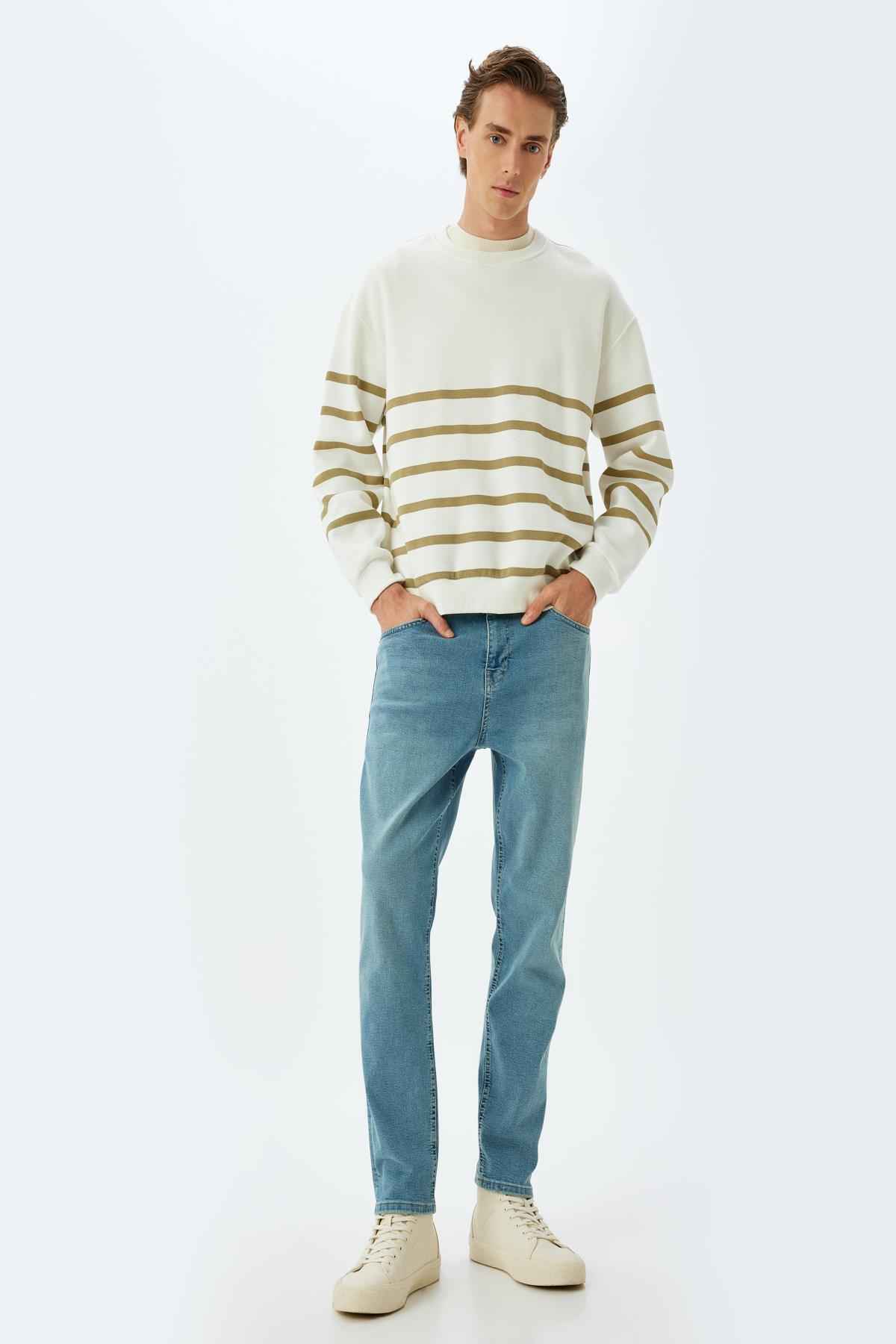 شلوار جین مردانه نیلی سبک