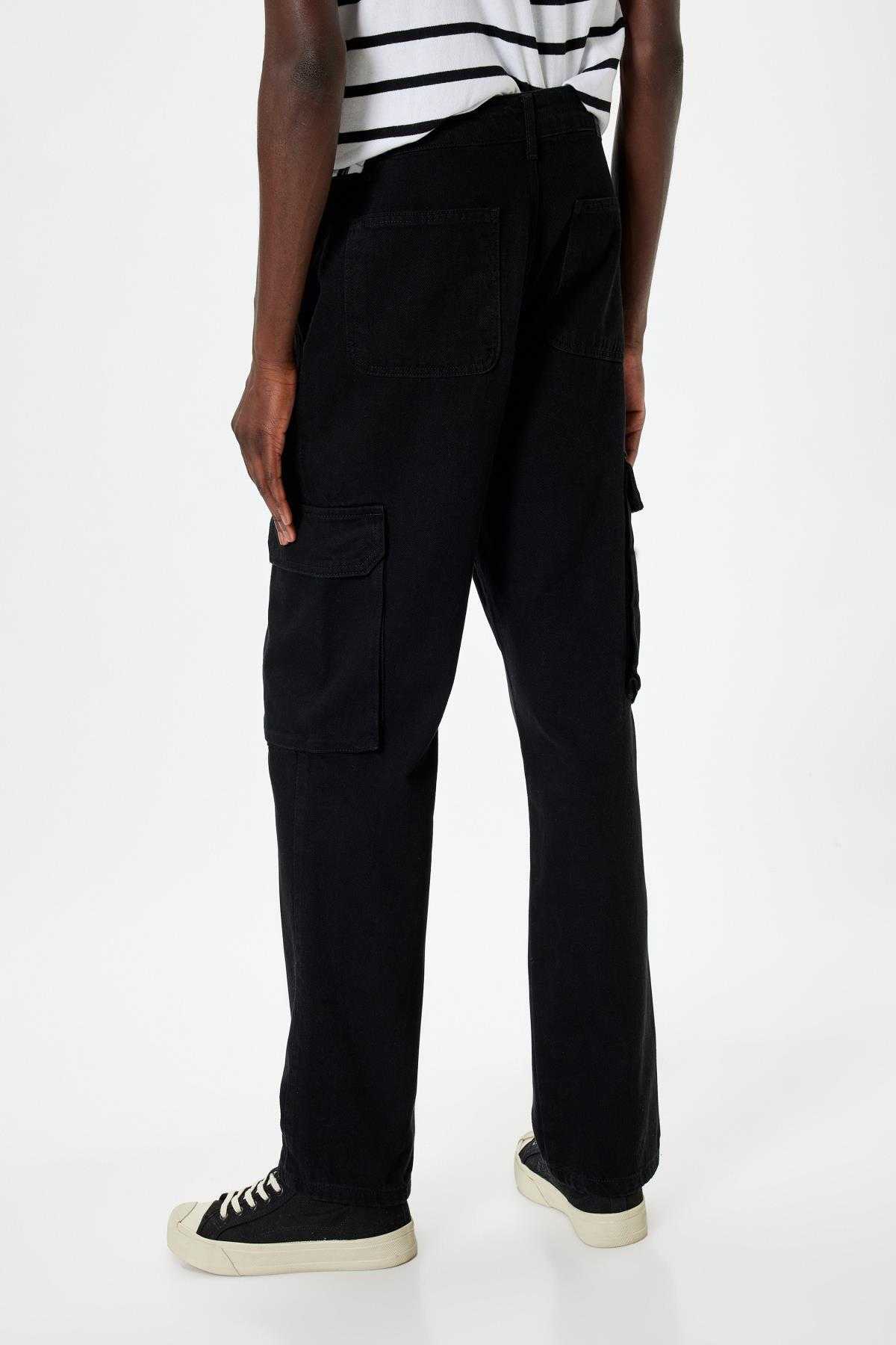 جیب شلوار جین پنبه ای دقیق جیب