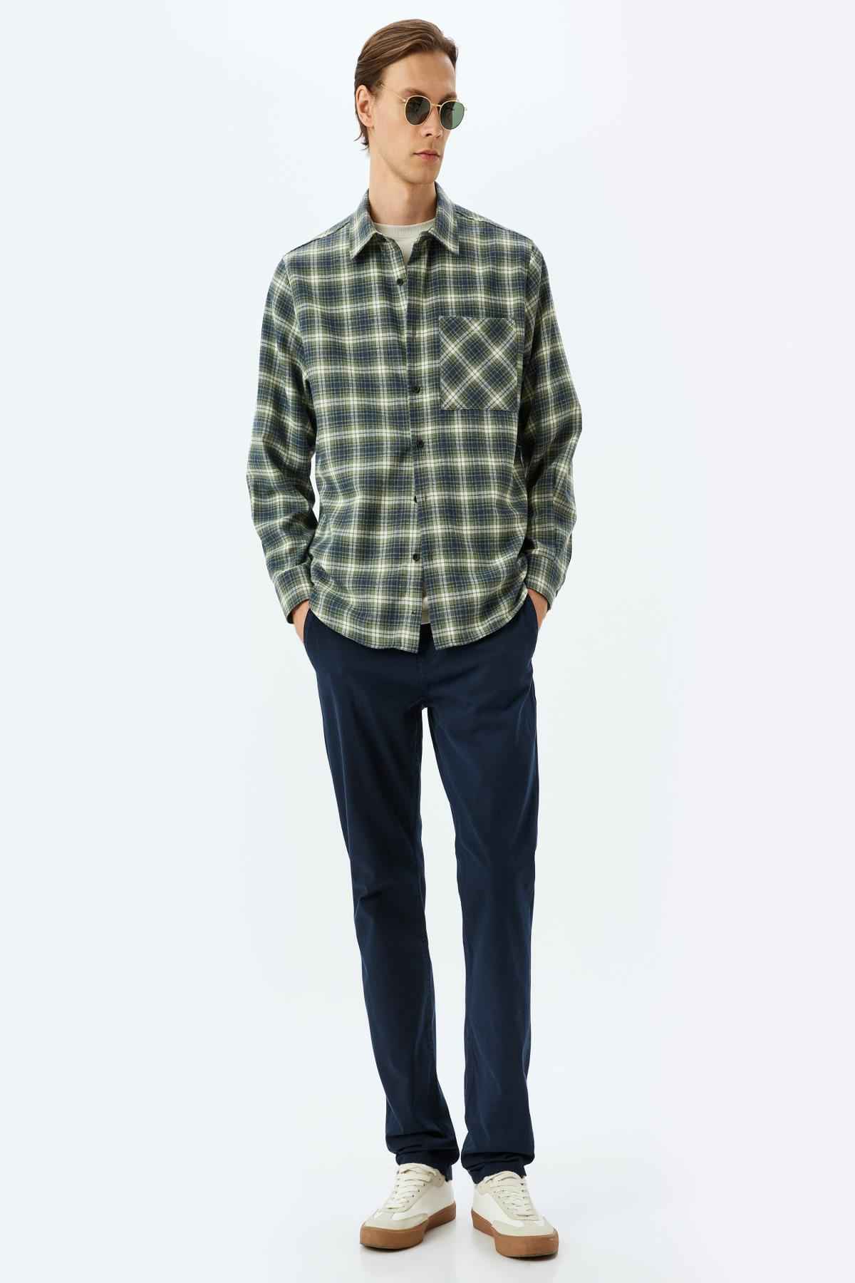 شلوار گاباردین نخی باریک