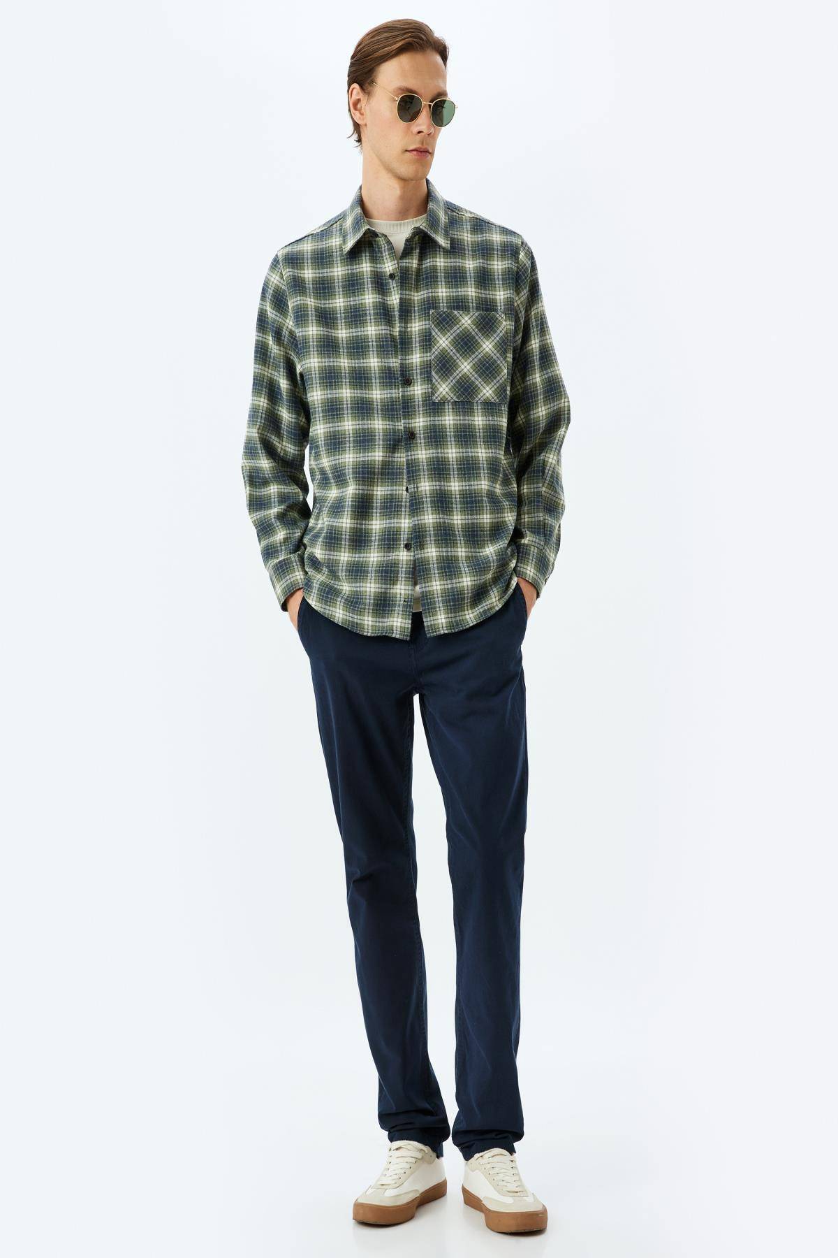 شلوار گاباردین نخی باریک