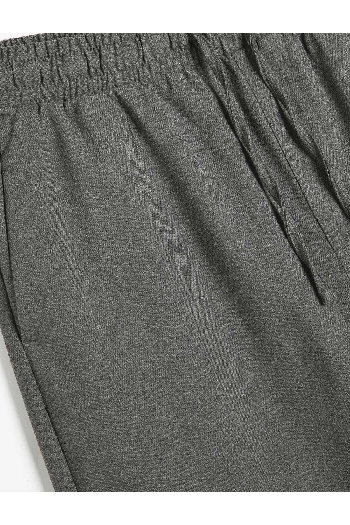 کمر مخلوط ویسکوز شلوار جیب چید