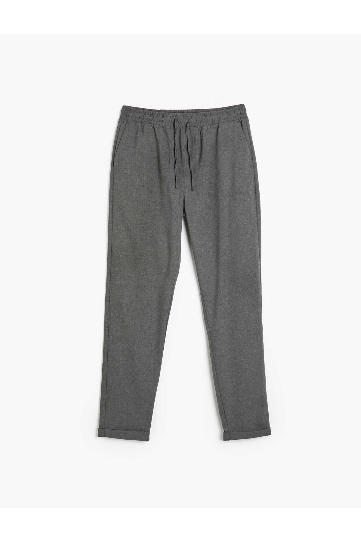 کمر مخلوط ویسکوز شلوار جیب چید